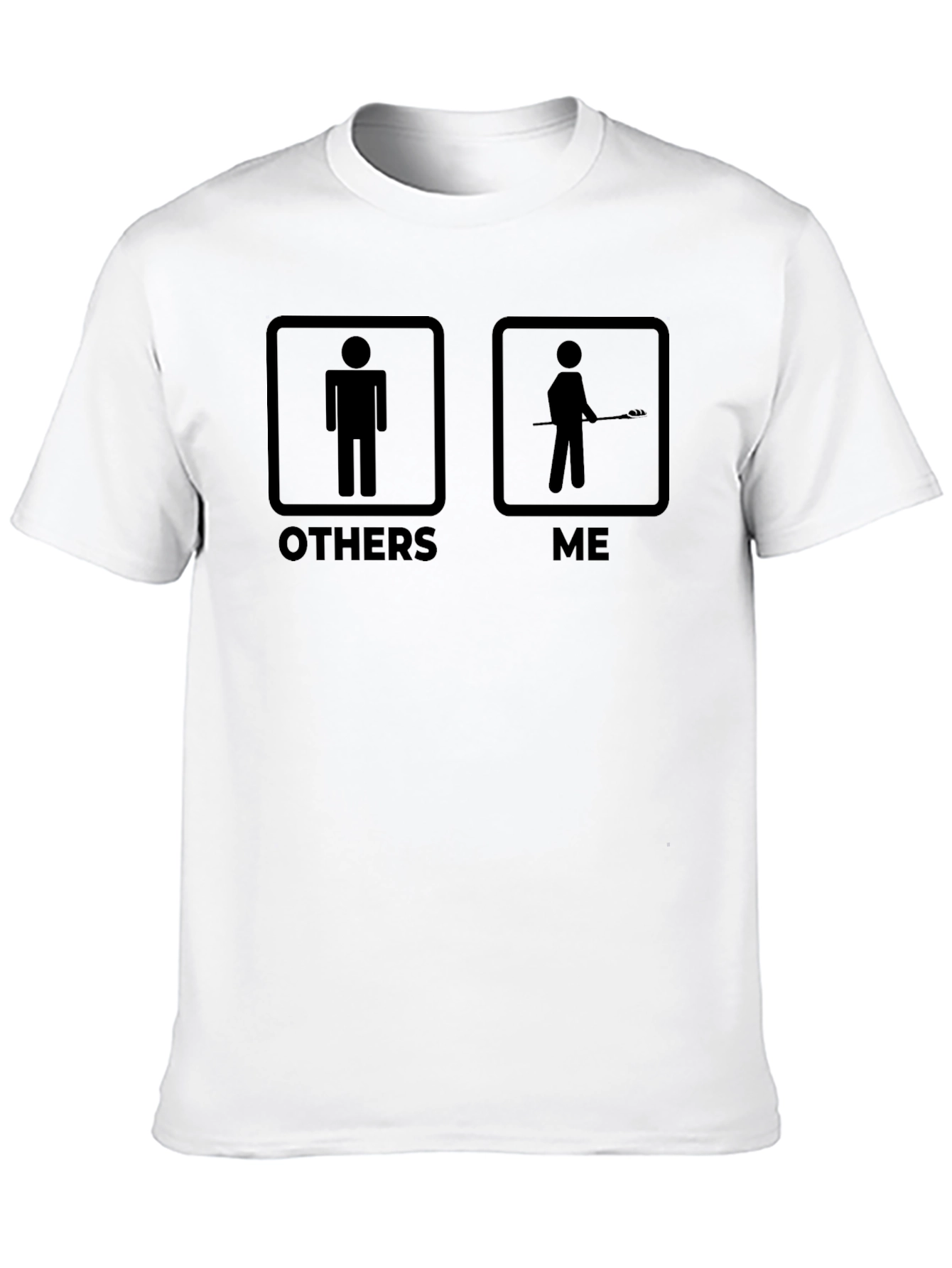 Lacrosse Player Funny T-Shirt - Others Vs Me Design
