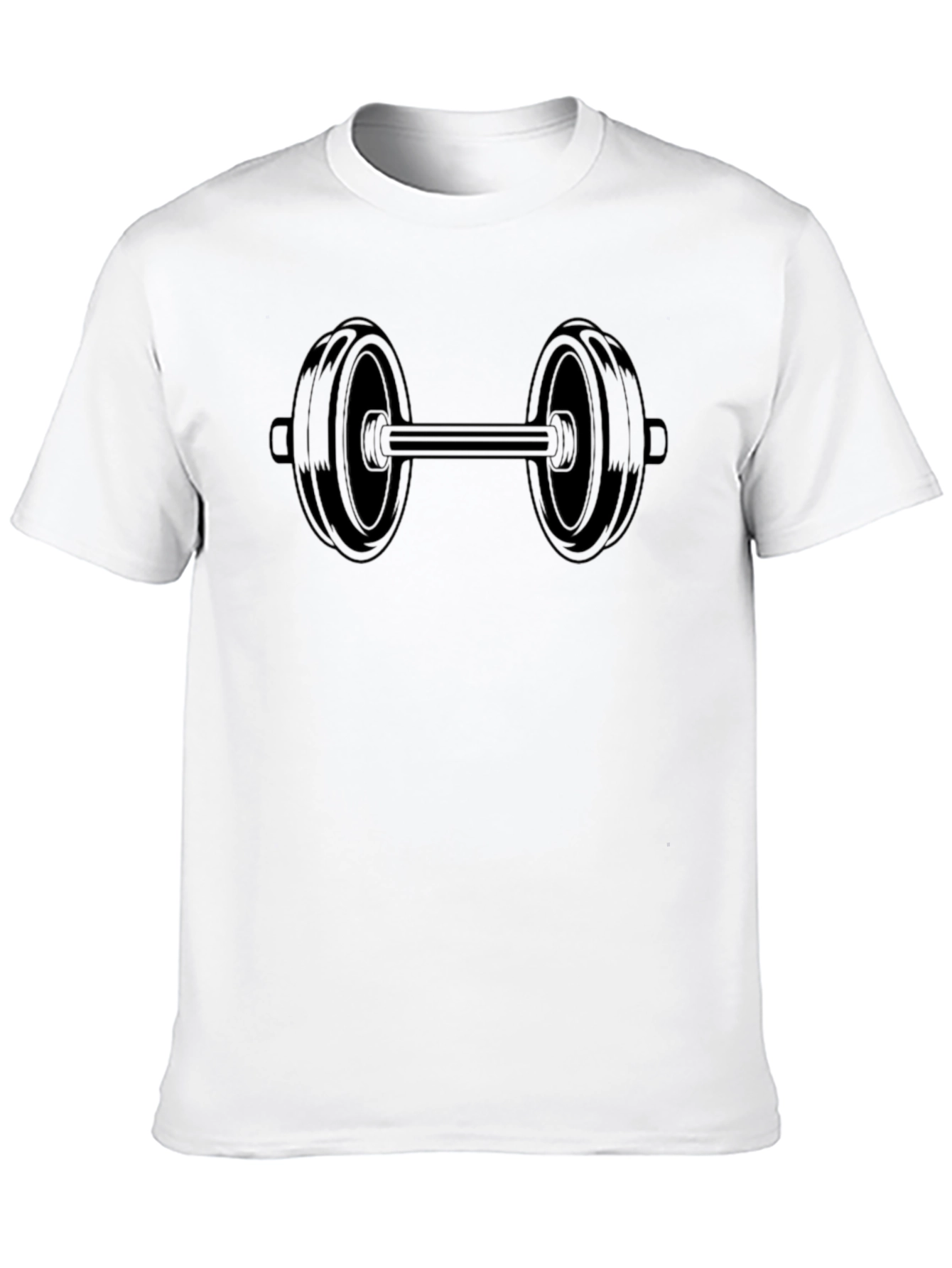 Dumbbell Graphic Tee - Workout Motivation Shirt