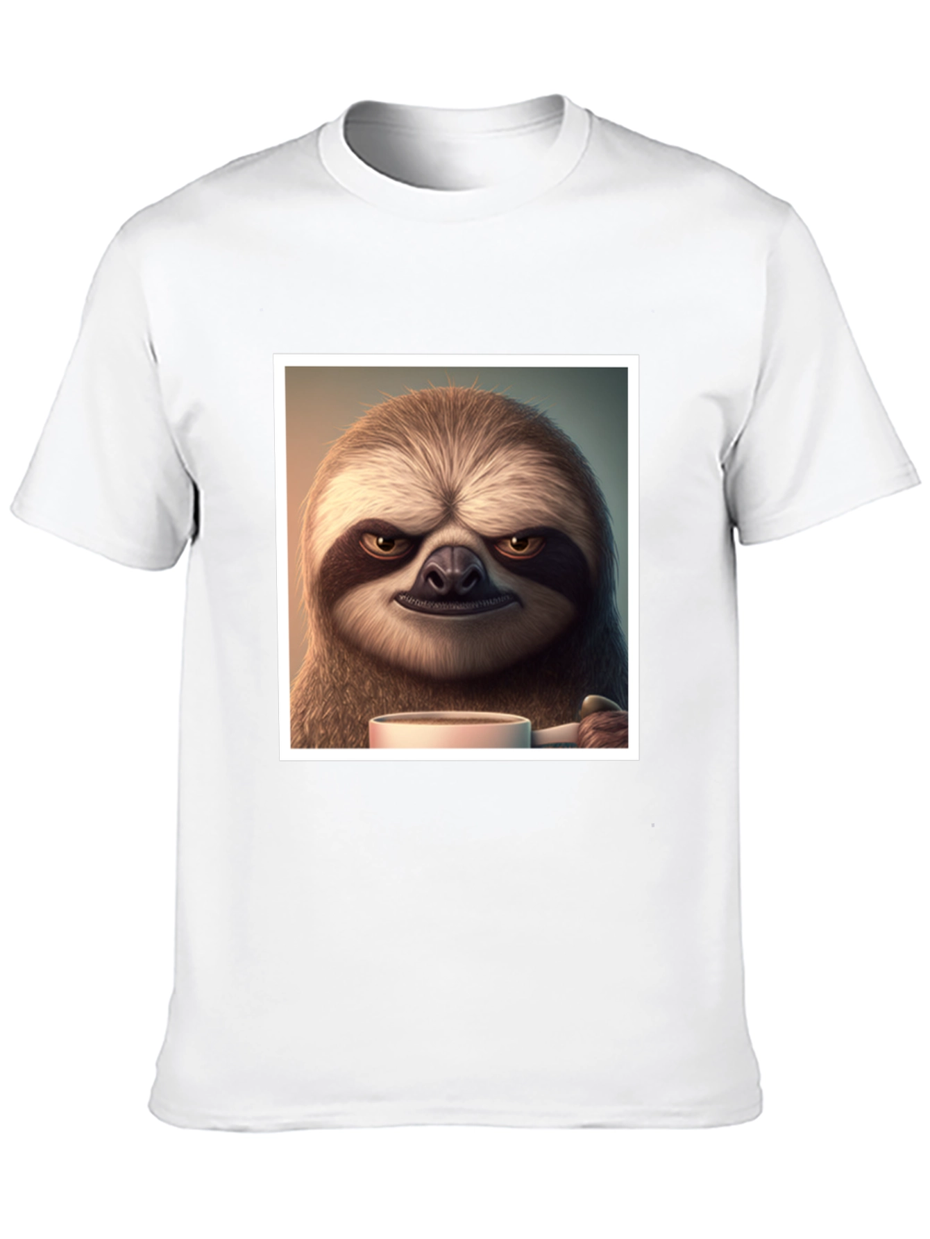 Grumpy Sloth Coffee T-Shirt - Funny Novelty Tee
