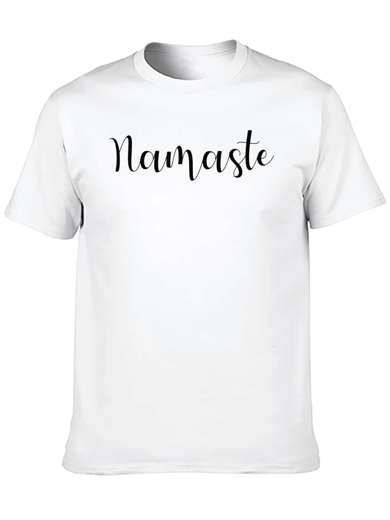 Namaste T-Shirt - Black Crew Neck Tee
