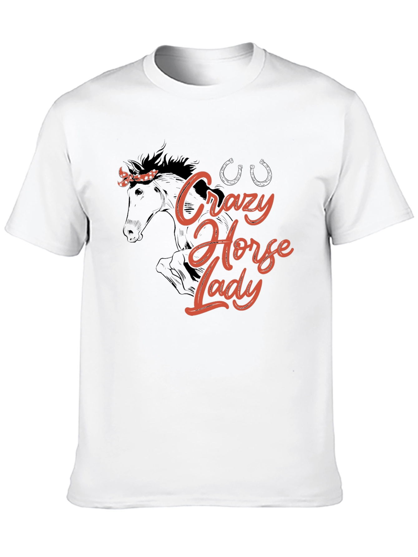 Crazy Horse Lady Graphic Tee - Black
