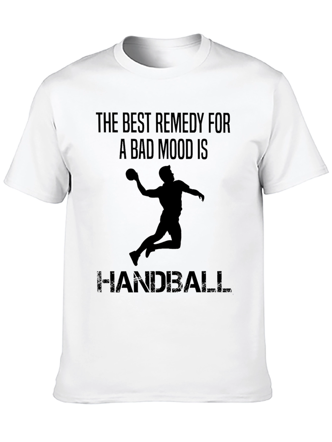 Handball Remedy Black T-Shirt for Sports Enthusiasts