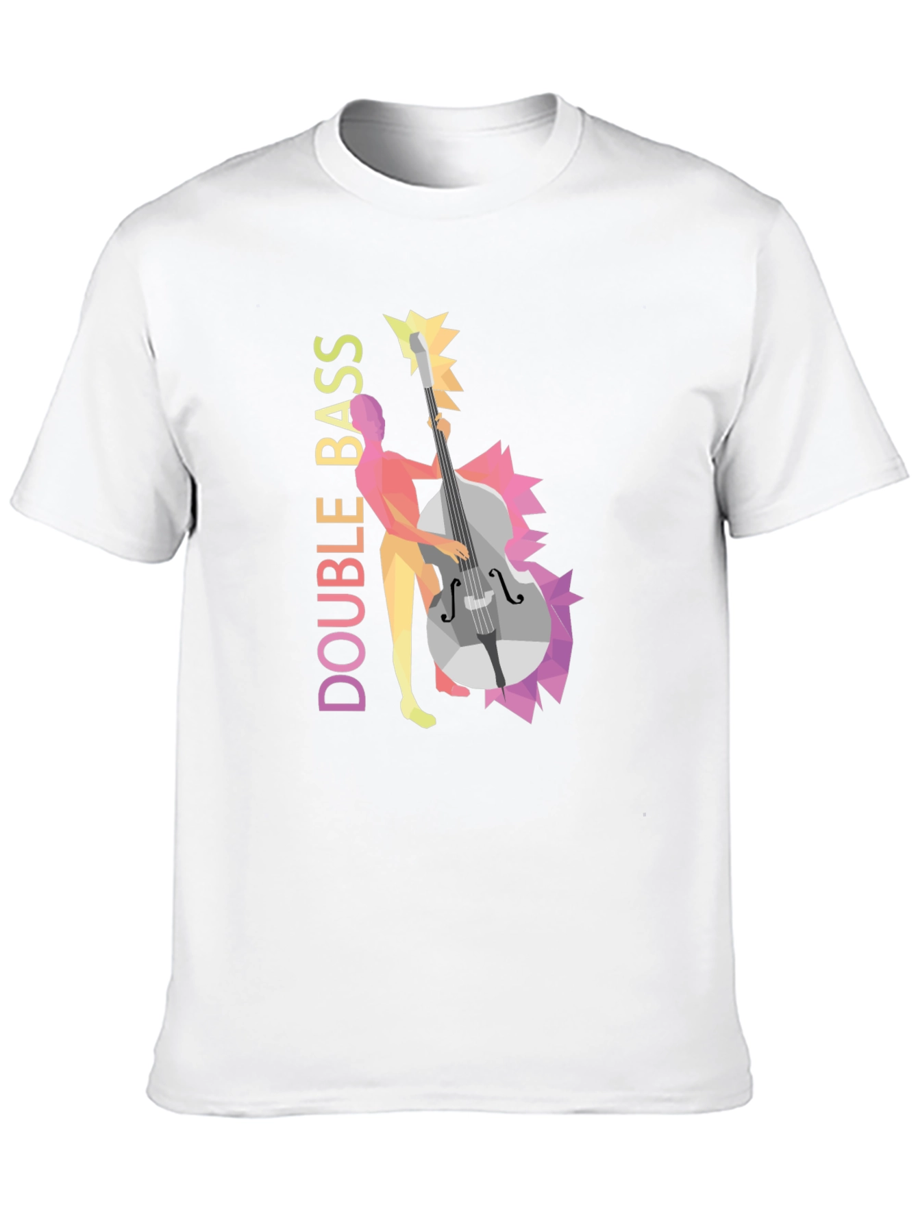 Double Bass Player Graphic Tee - Black T-Shirt