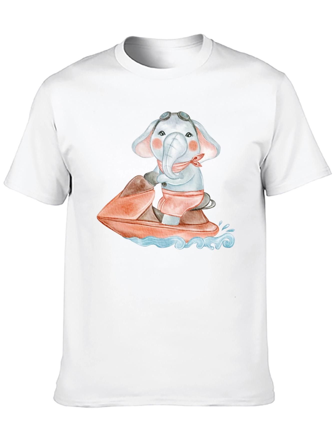 Elephant Jet Ski Graphic Tee