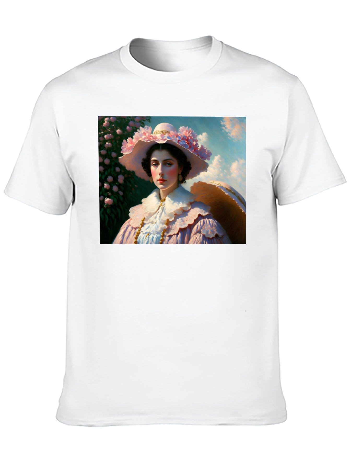 Floral Portrait Tee - Elegant Fashion