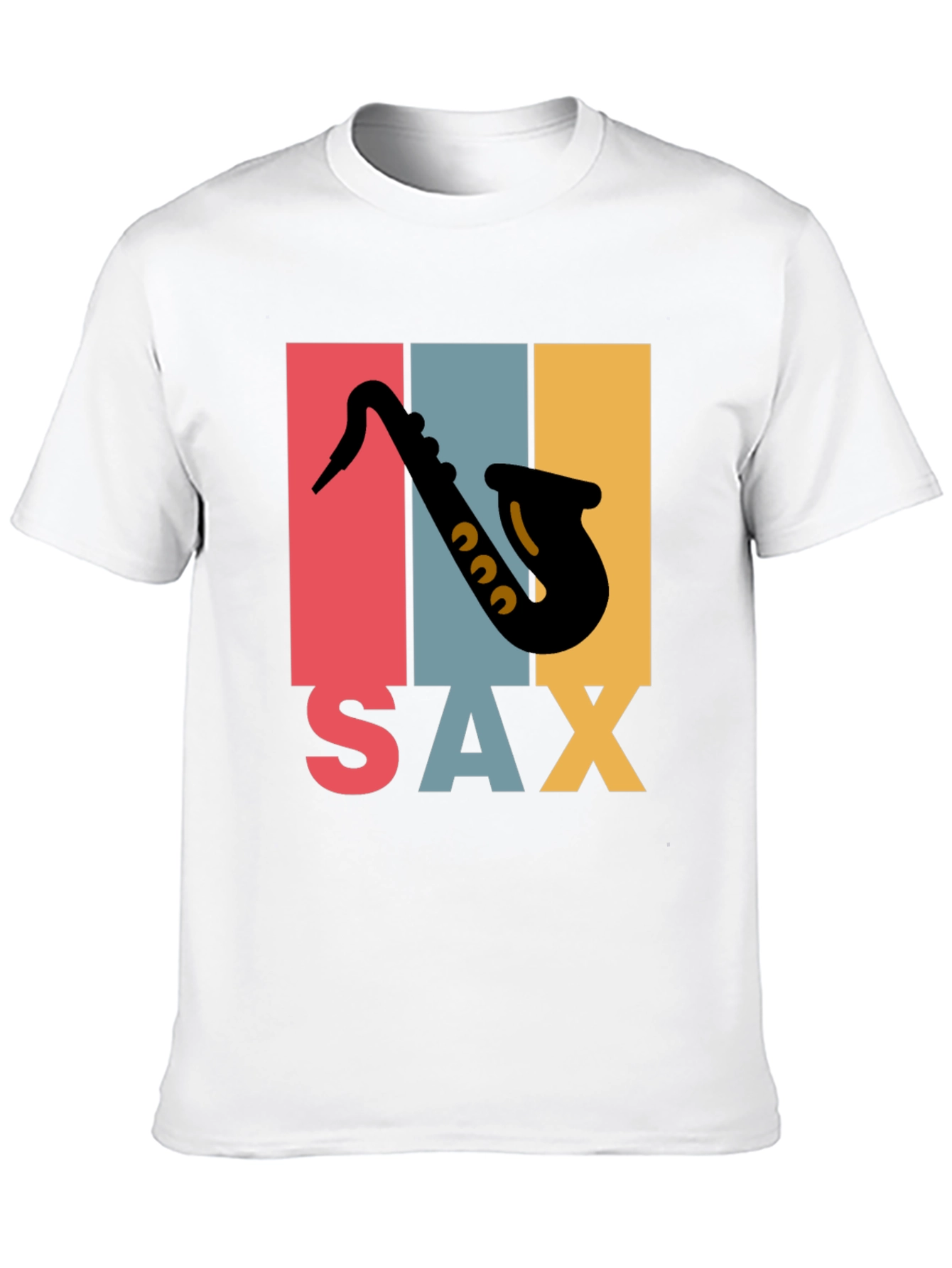 Retro Saxophone Graphic Tee - Musical Instrument T-Shirt