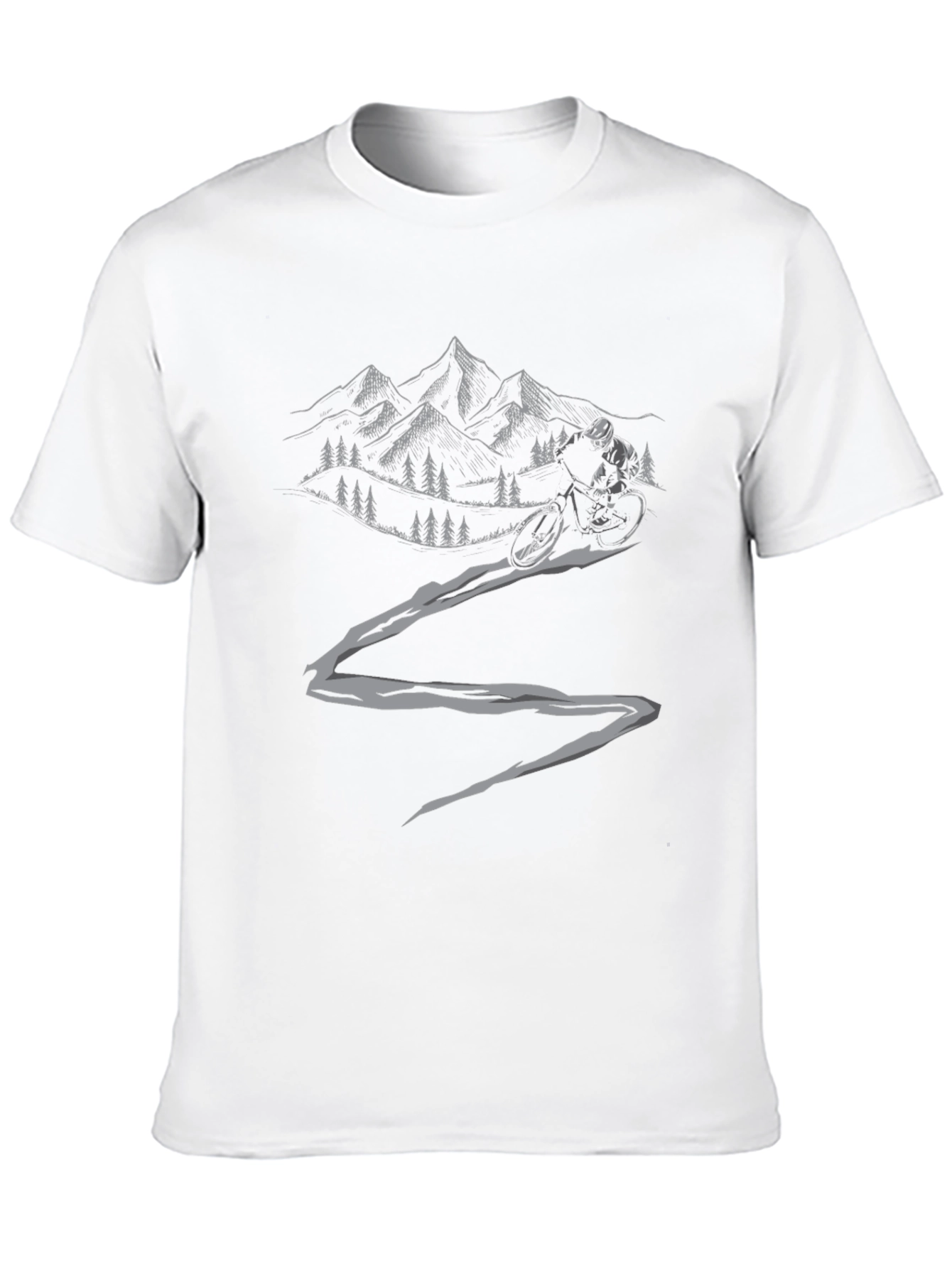 Mountain Biker Graphic Tee - Black