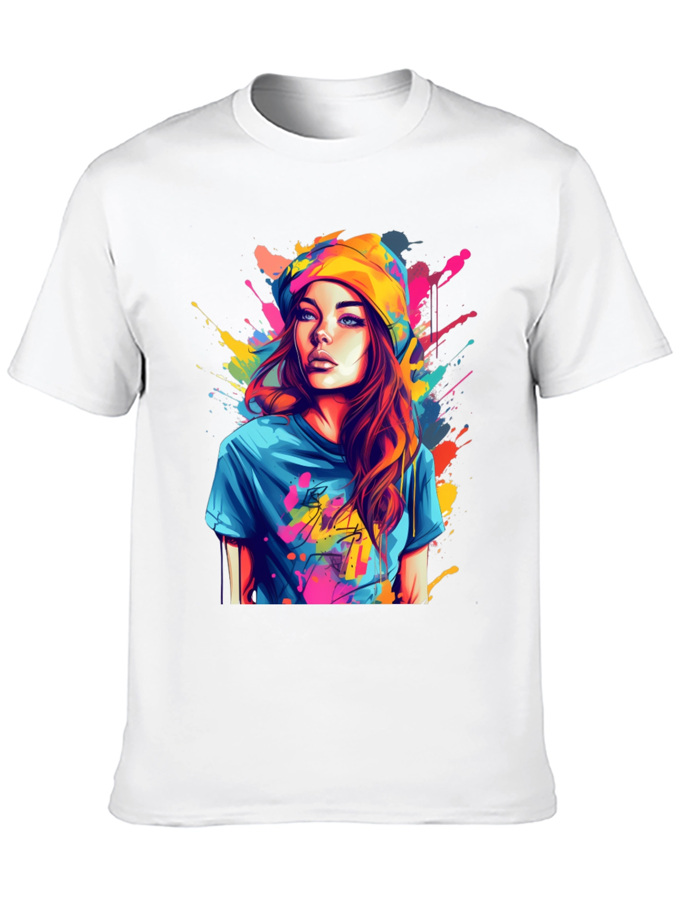 Colorful Art Girl T-Shirt