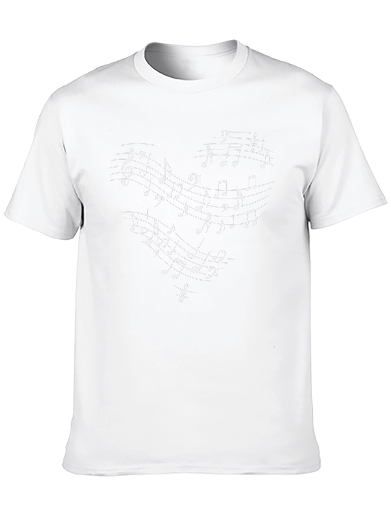 Musical Heartbeat T-Shirt - Black