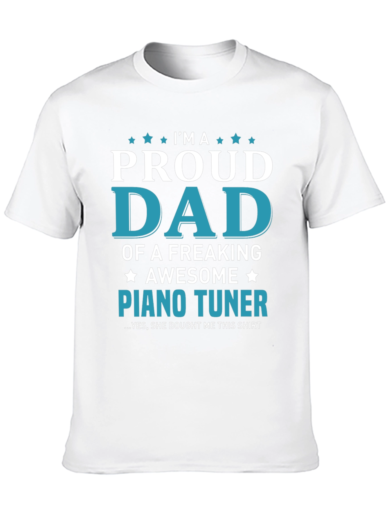 Proud Dad Piano Tuner Graphic Tee