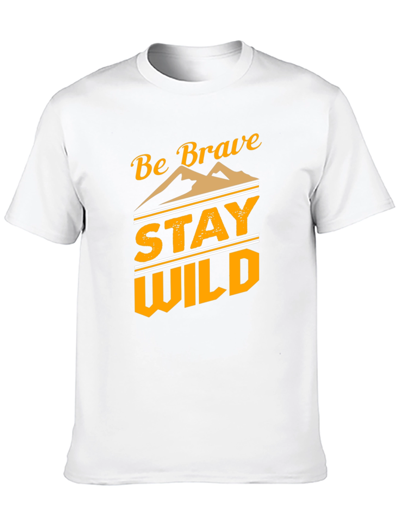 Be Brave Stay Wild Graphic Tee - Black