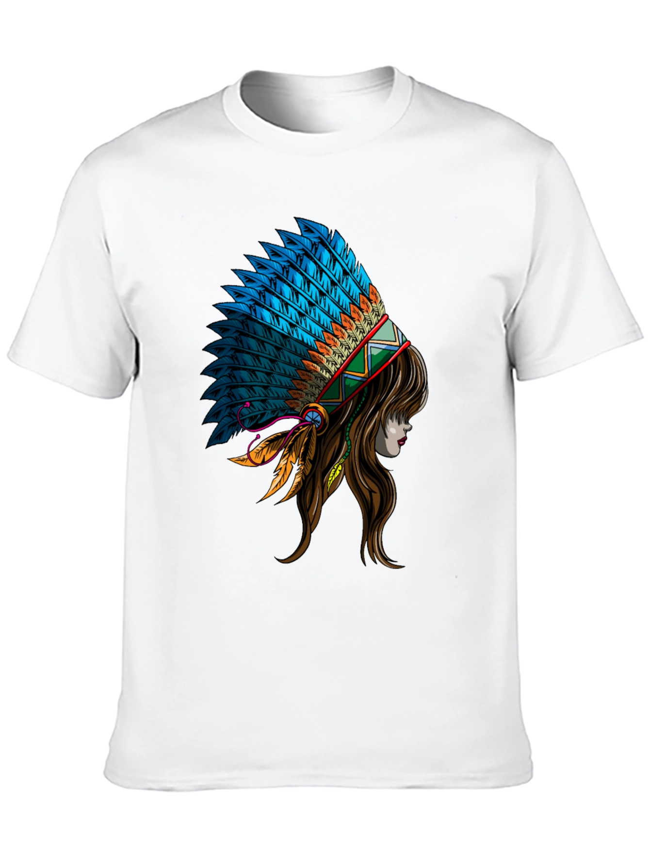 Native American Headdress Graphic T-Shirt