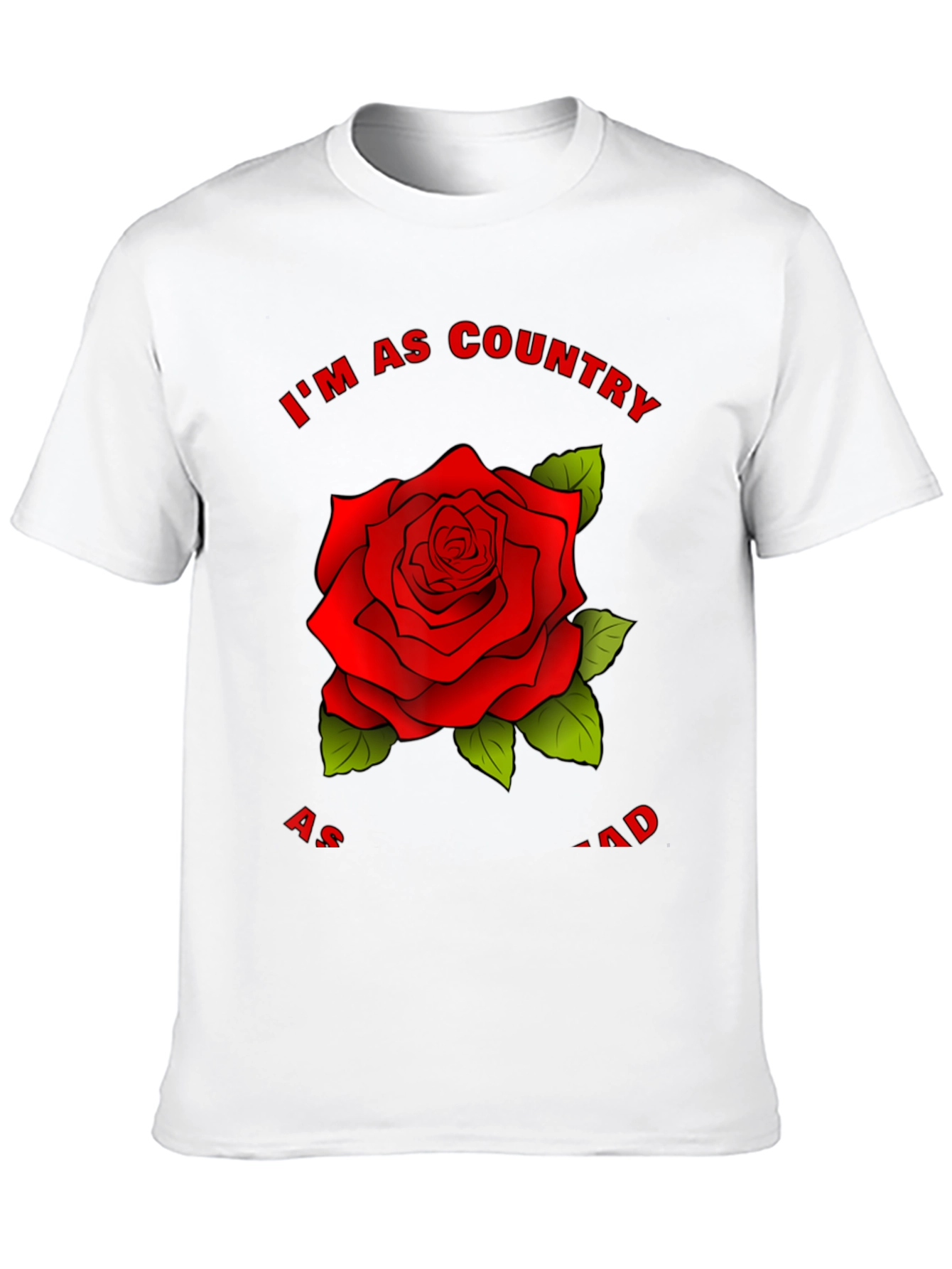 Country Rose Graphic Tee - Stylish Black T-Shirt