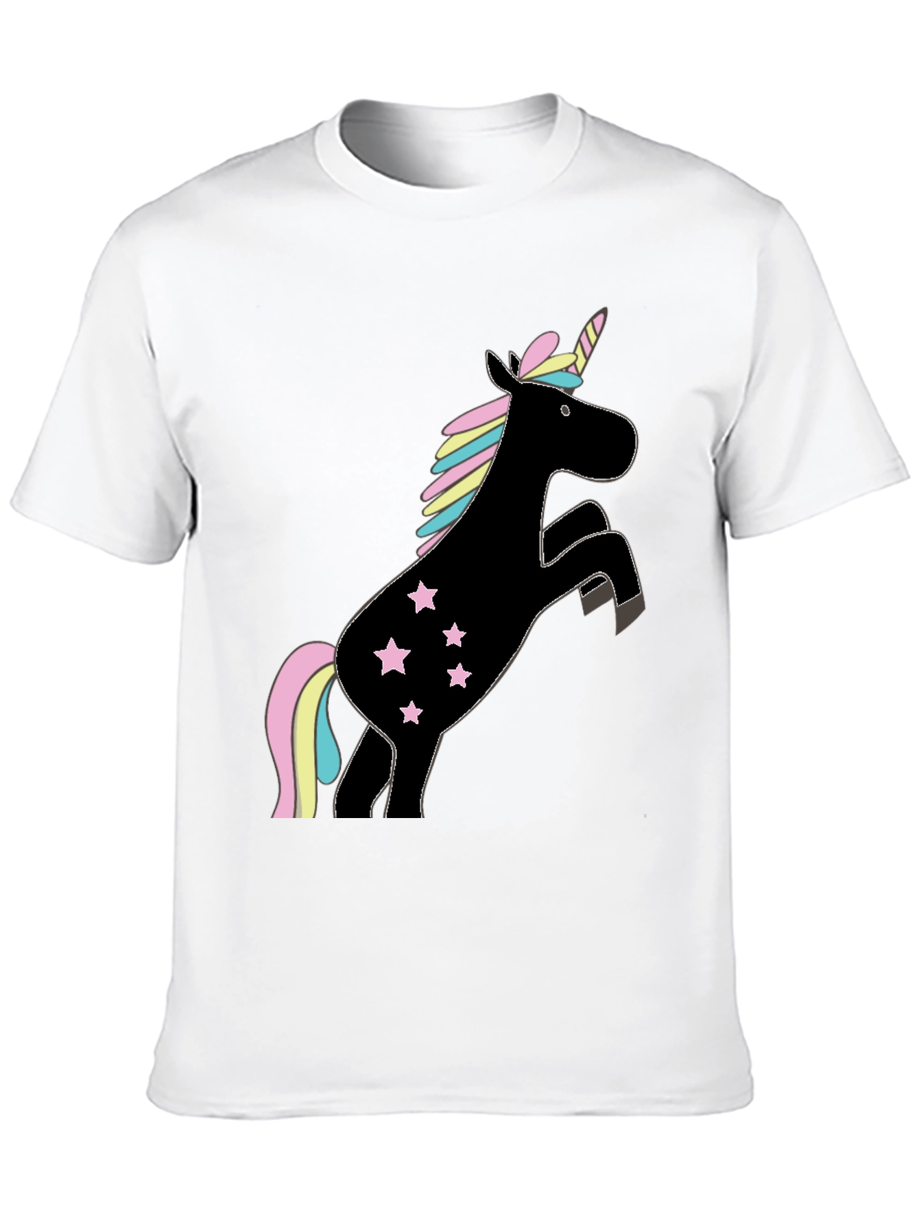 Unicorn Stars Black T-Shirt