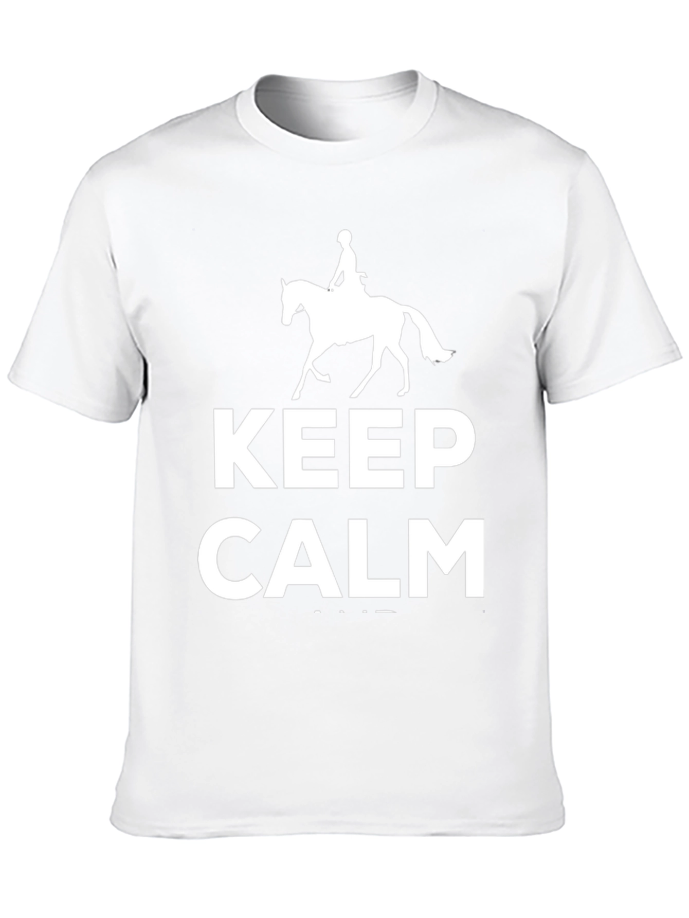 Keep Calm Horse Riding T-Shirt - Black