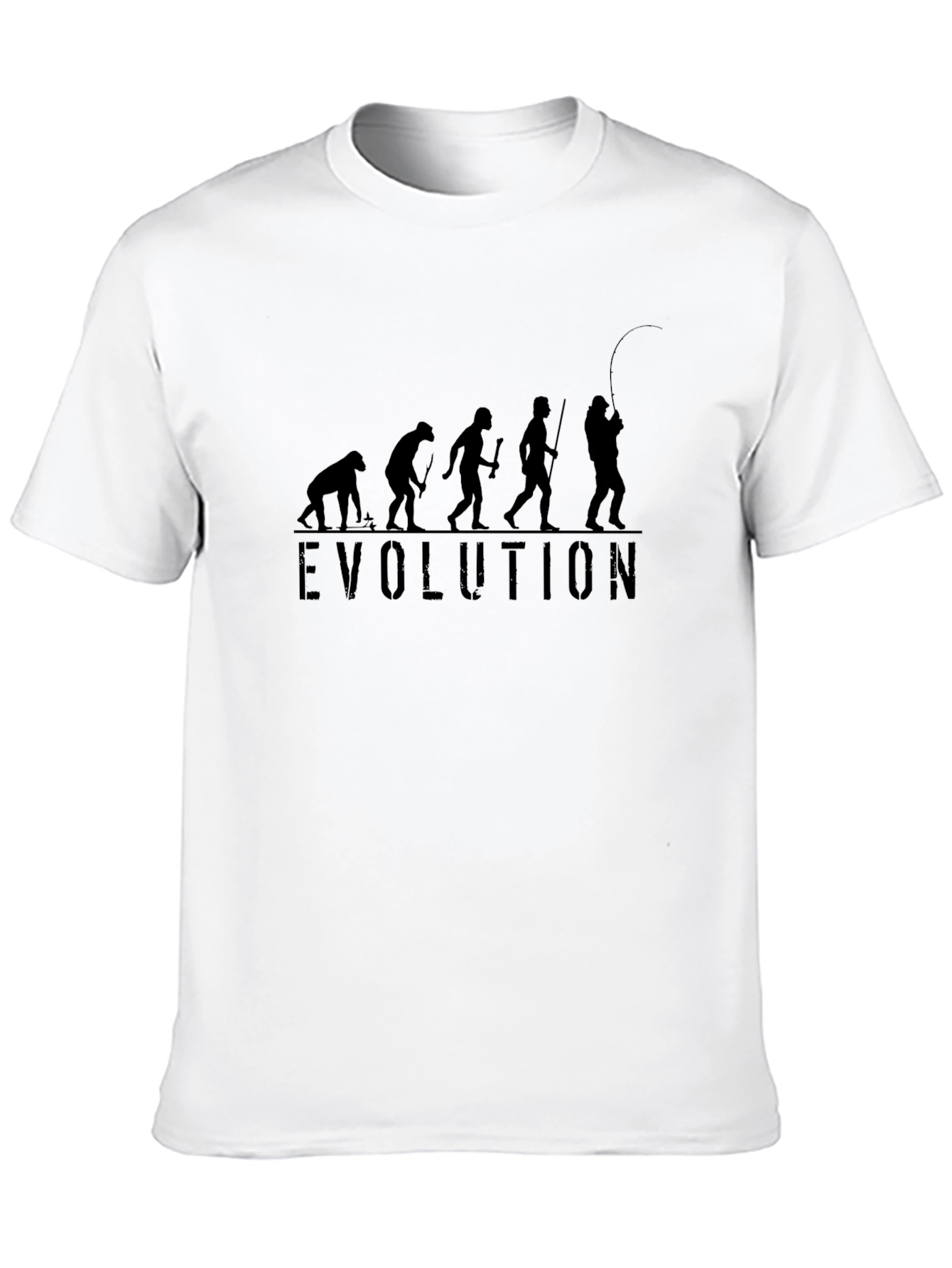 Evolution of Angler T-Shirt - Funny Fishing Tee