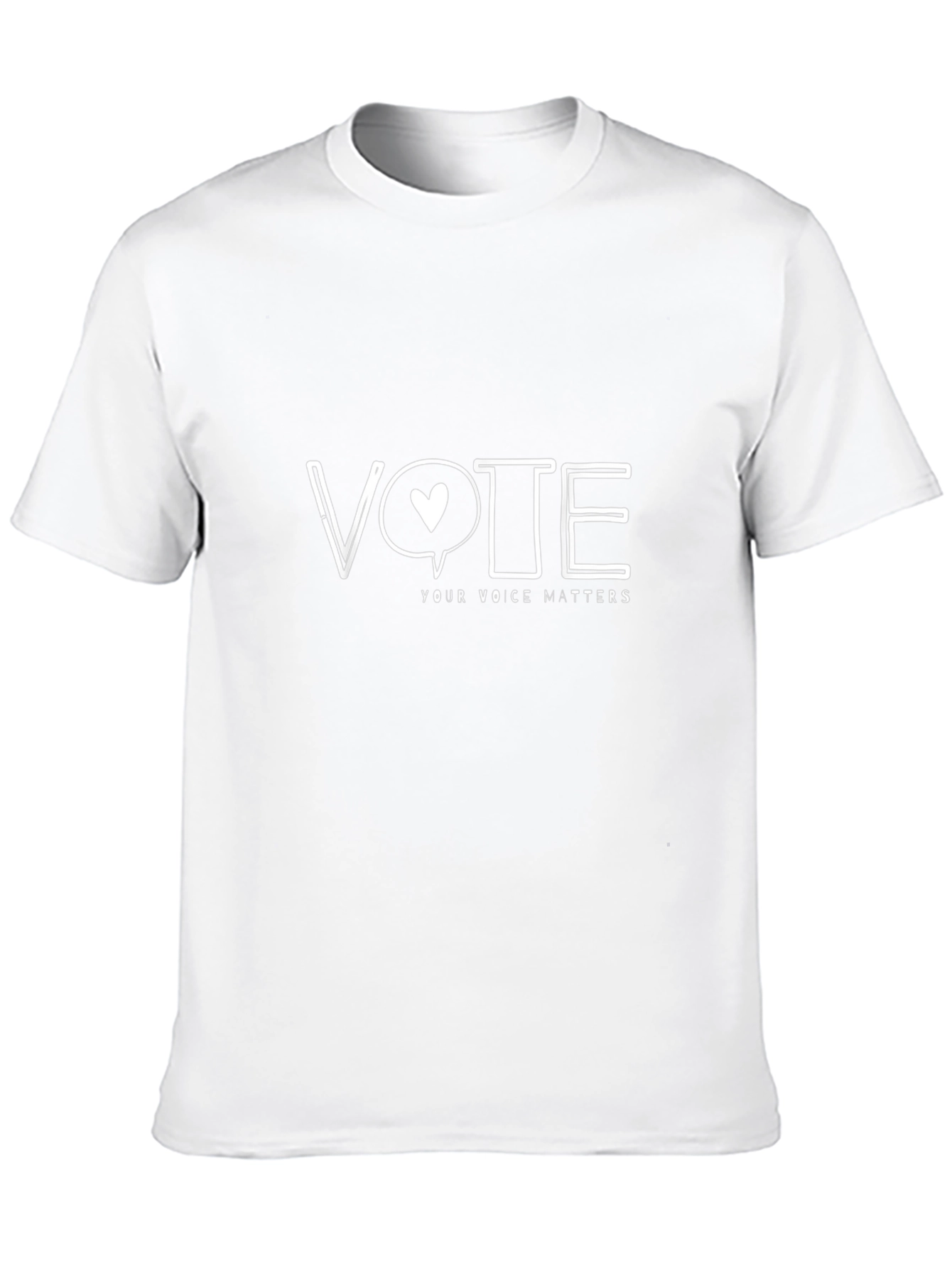Vote Your Voice Matters T-Shirt - Black
