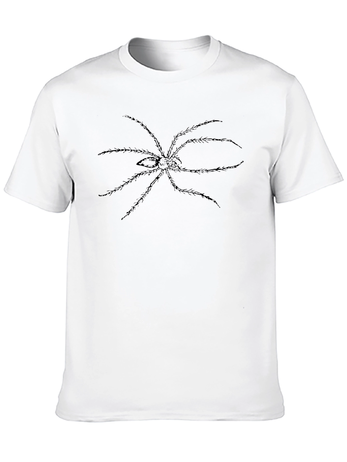 Spider Graphic Tee - Mens Black Cotton T-Shirt