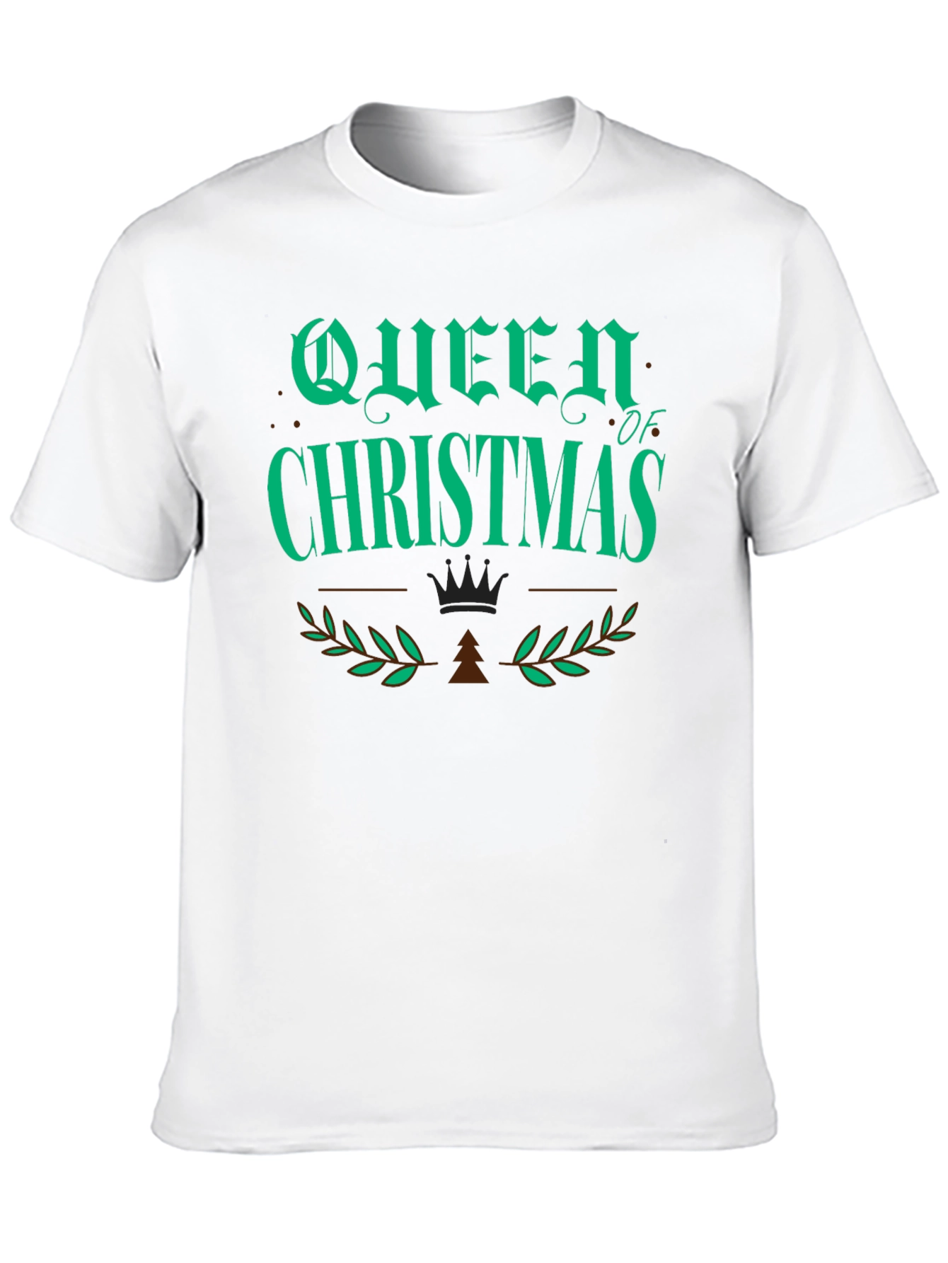 Queen of Christmas Graphic T-Shirt - Holiday Apparel
