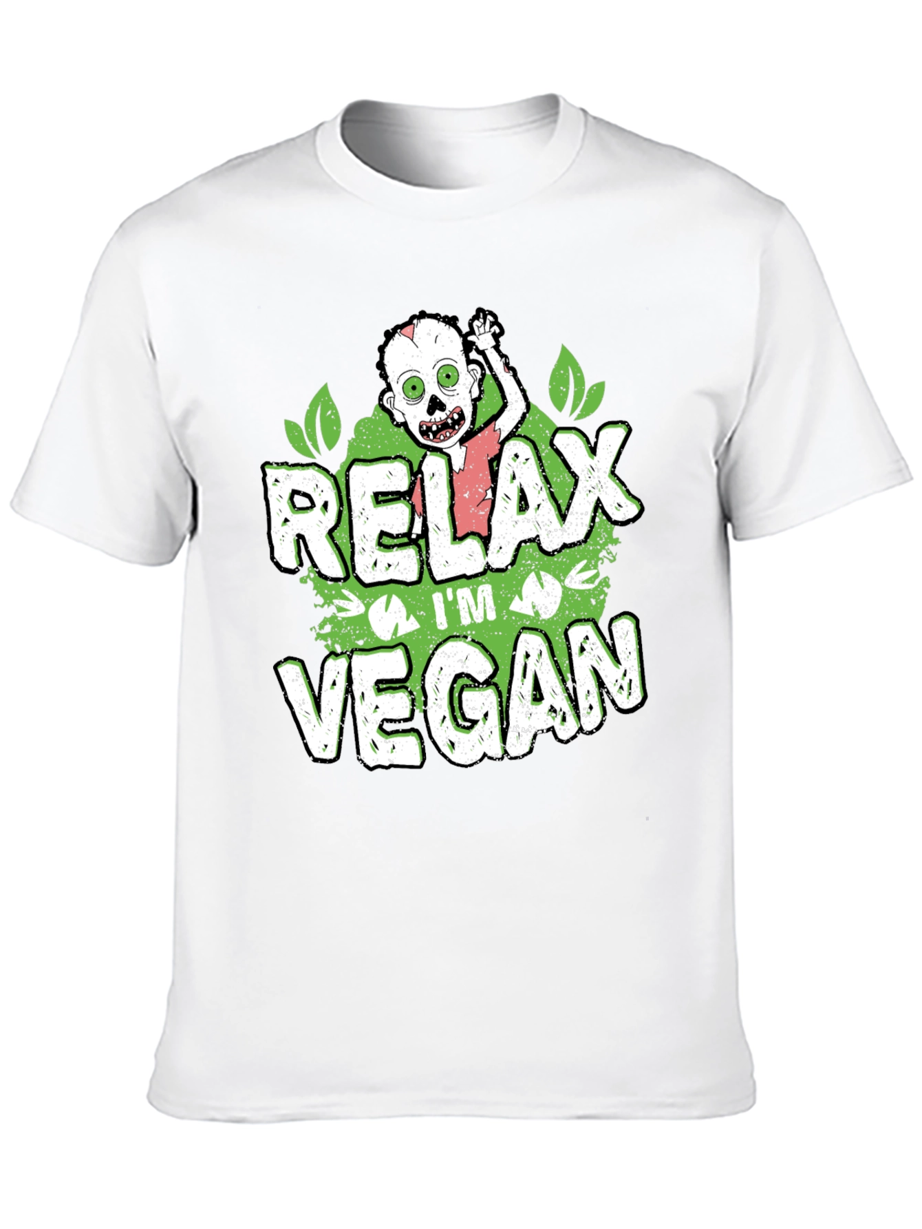 Relax Im Vegan Zombie Graphic T-Shirt