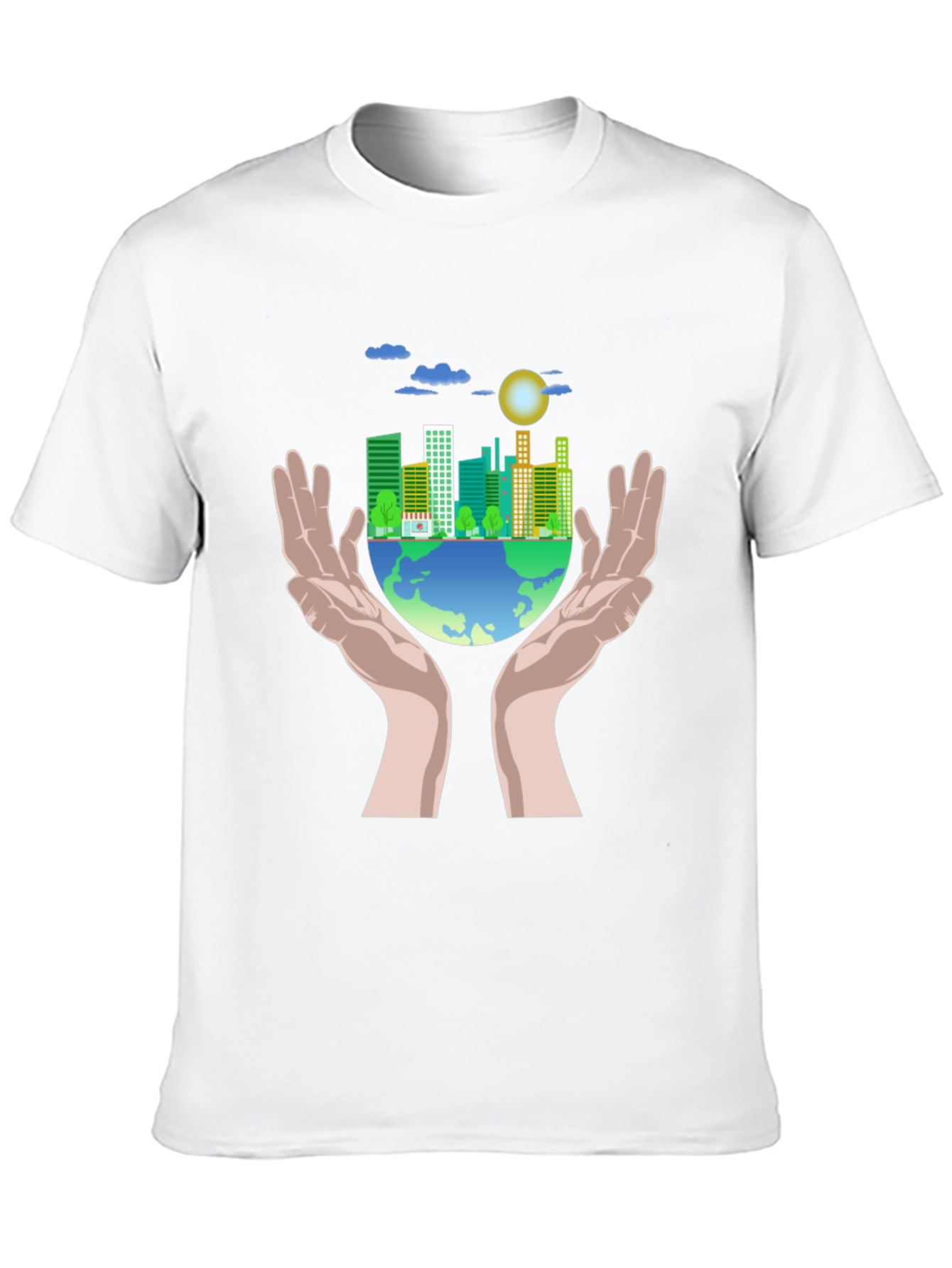 Eco-Friendly Earth Graphic T-Shirt