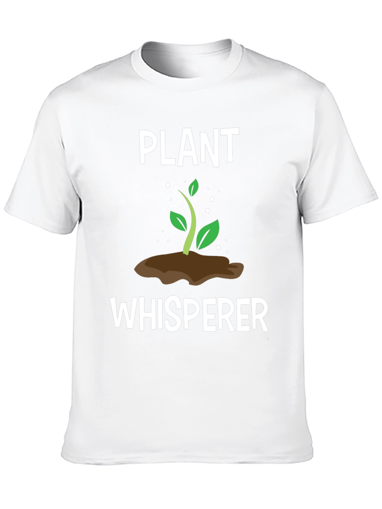 Plant Whisperer Graphic Tee - Black Cotton T-Shirt