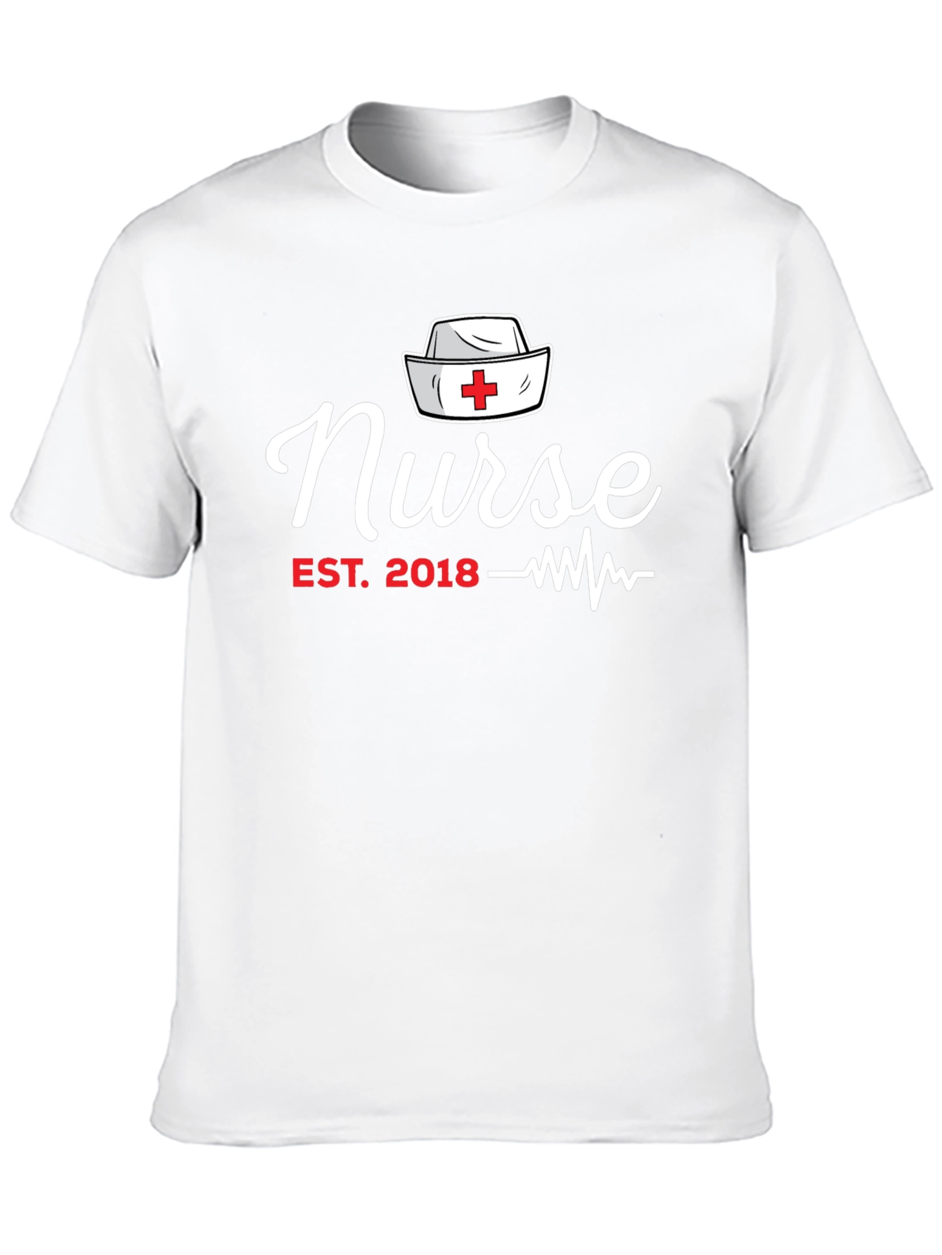 Nurse Est. 2018 Black Graphic T-Shirt