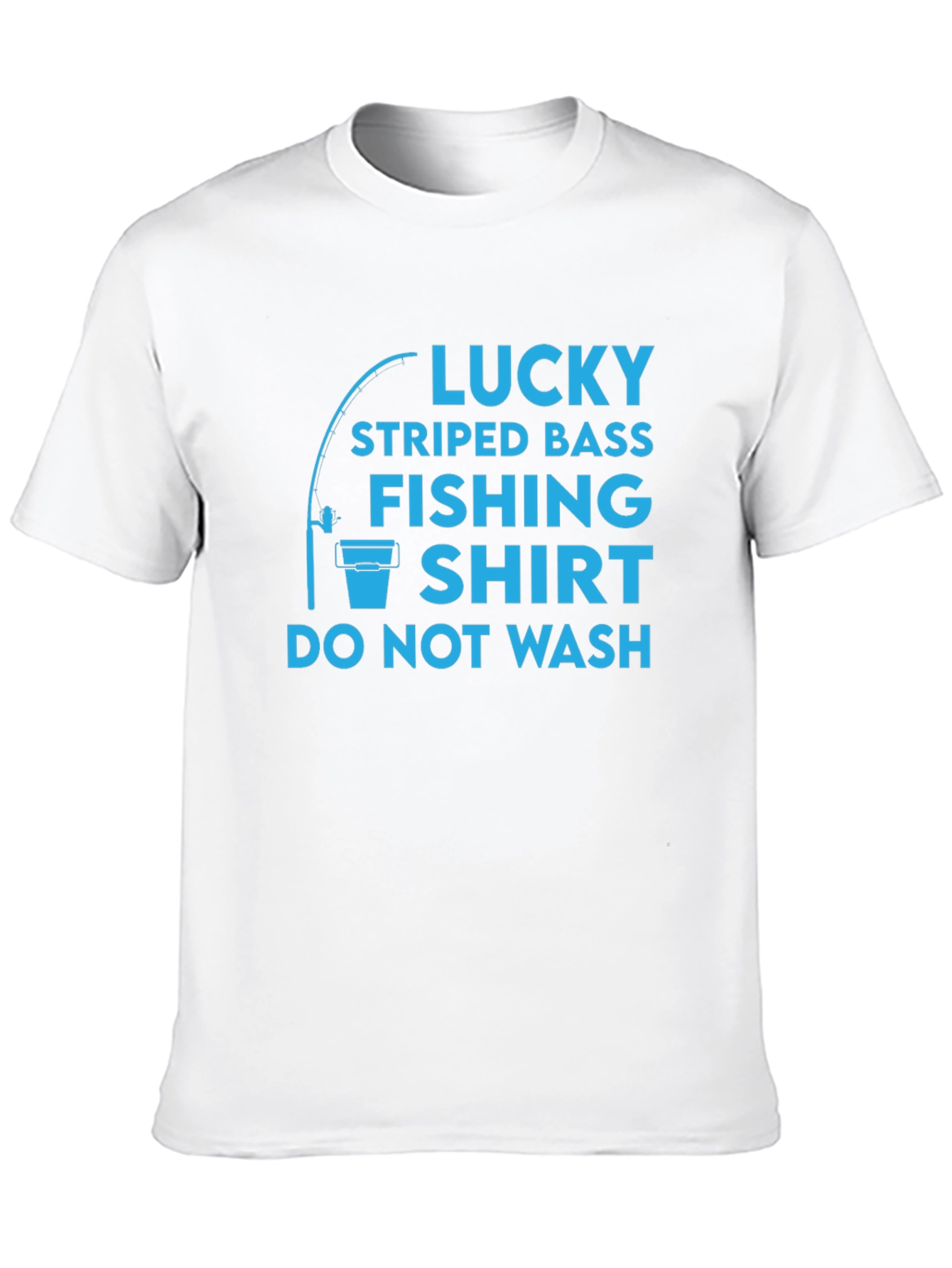 Lucky Striped Bass Fishing Shirt - Funny Angler Tee