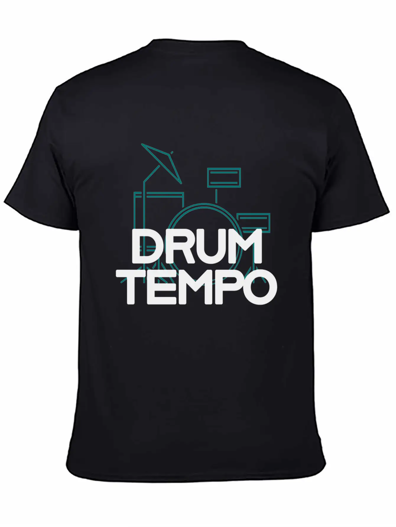 "DRUM TEMPO" Performance Design T-shirt Comfortable Minimalist Graphic Tee – Summer Style Essential