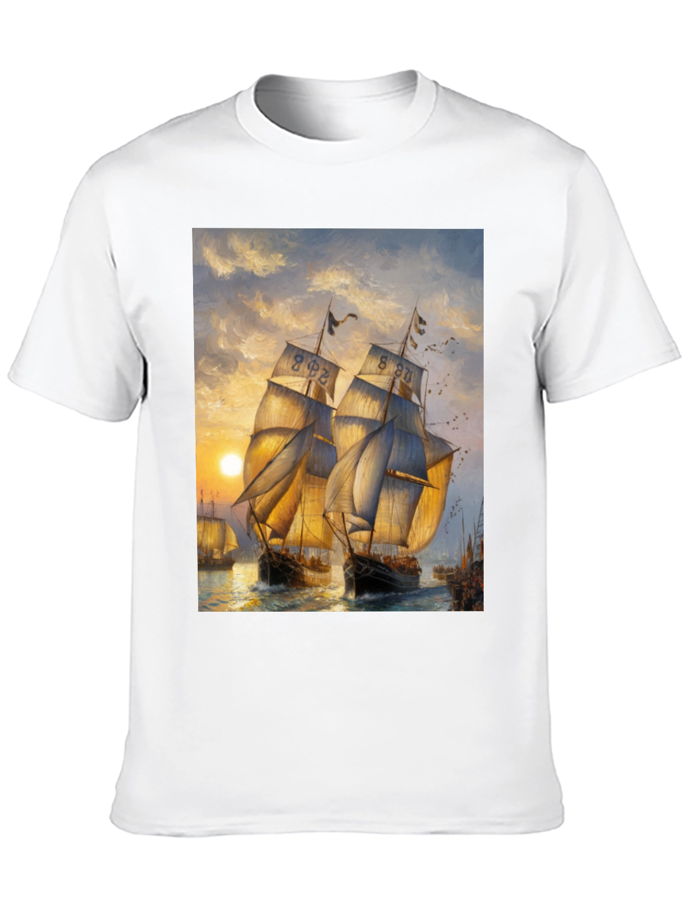 Sailing Ship Art Graphic T-Shirt