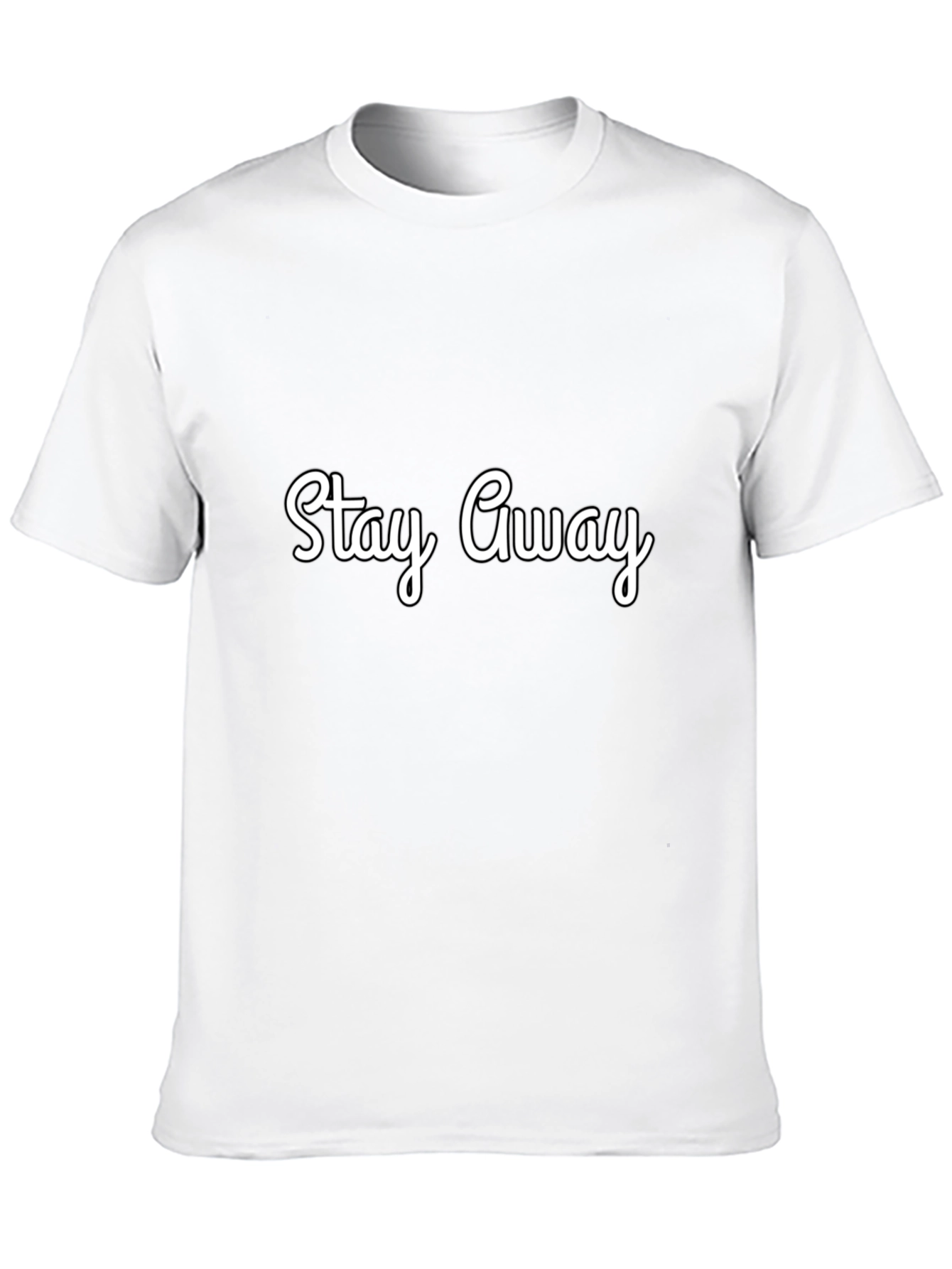 Stay Away Black Graphic Tee