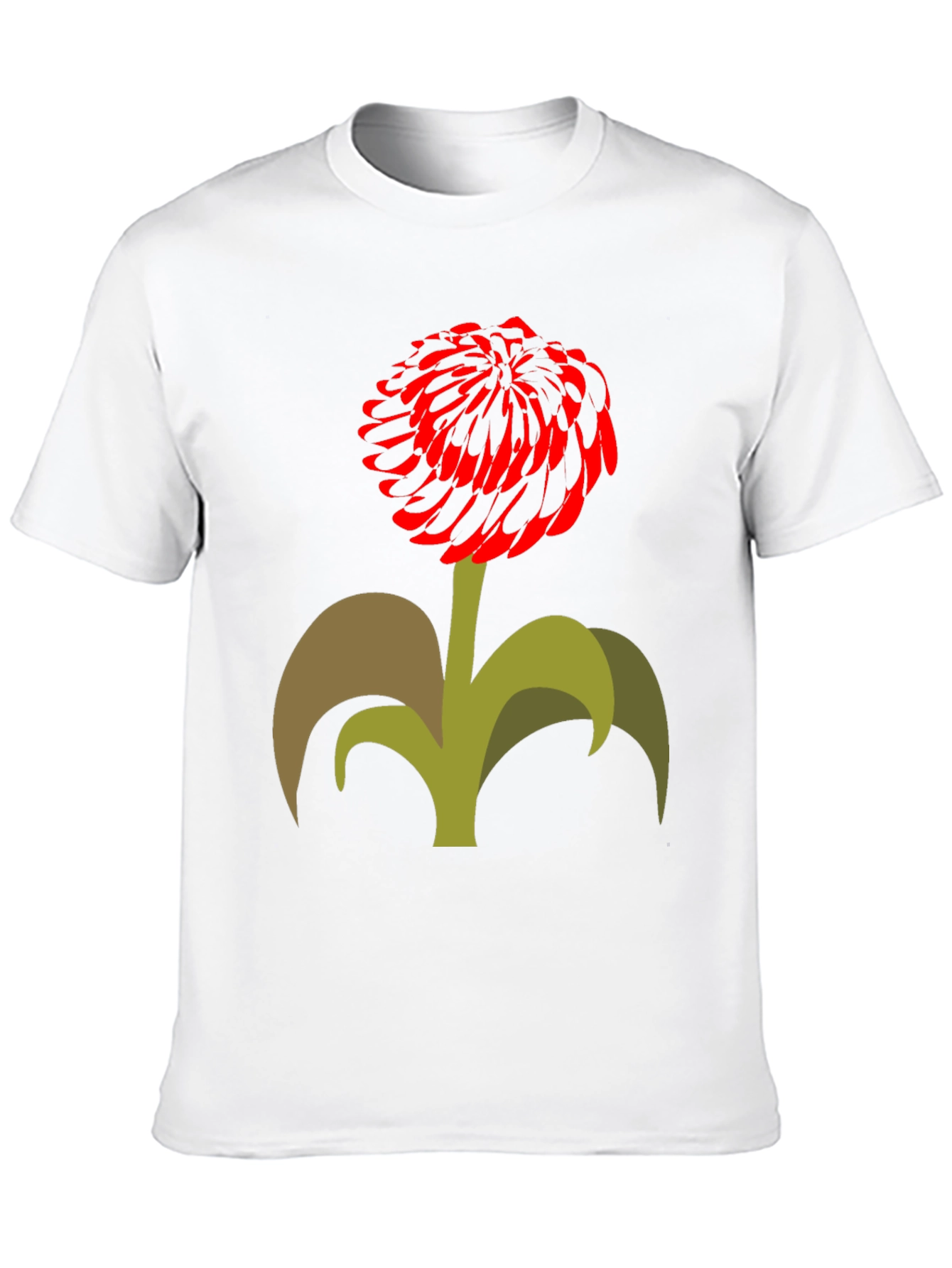 Floral Print Black T-Shirt