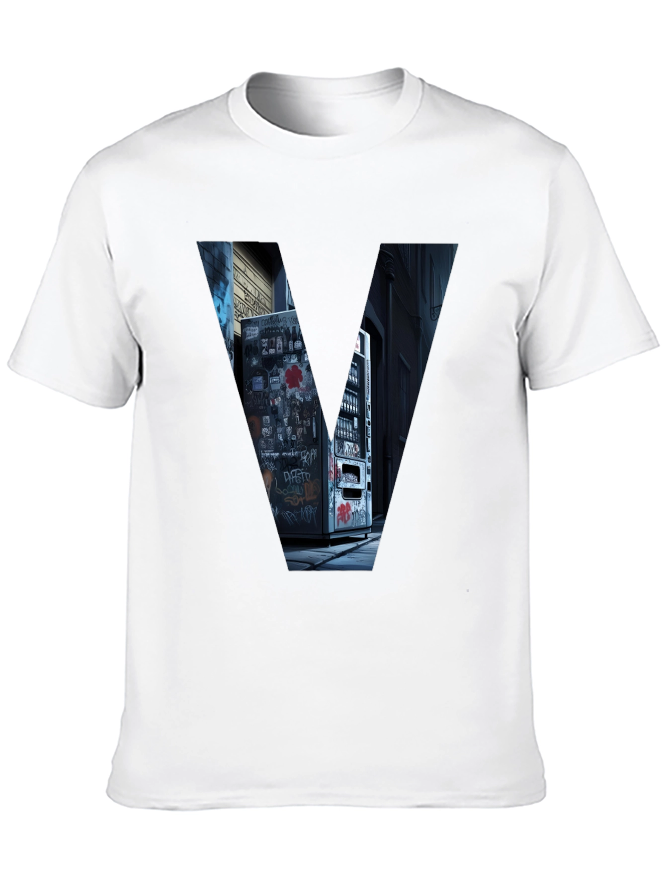 Urban V Tee - Graffiti Alley Vending Machine Design