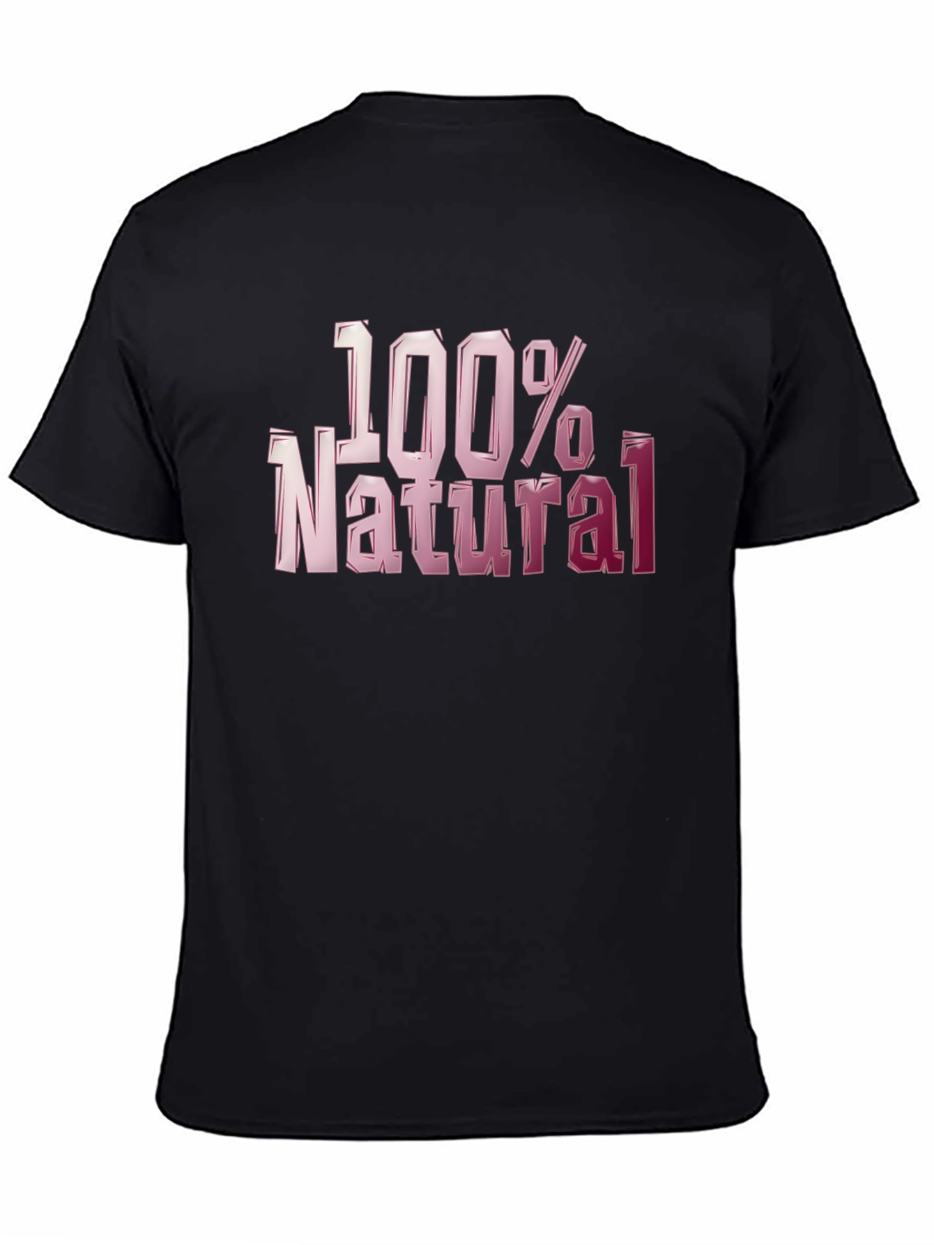 100% Natural Graphic T-Shirt - Bold Style
