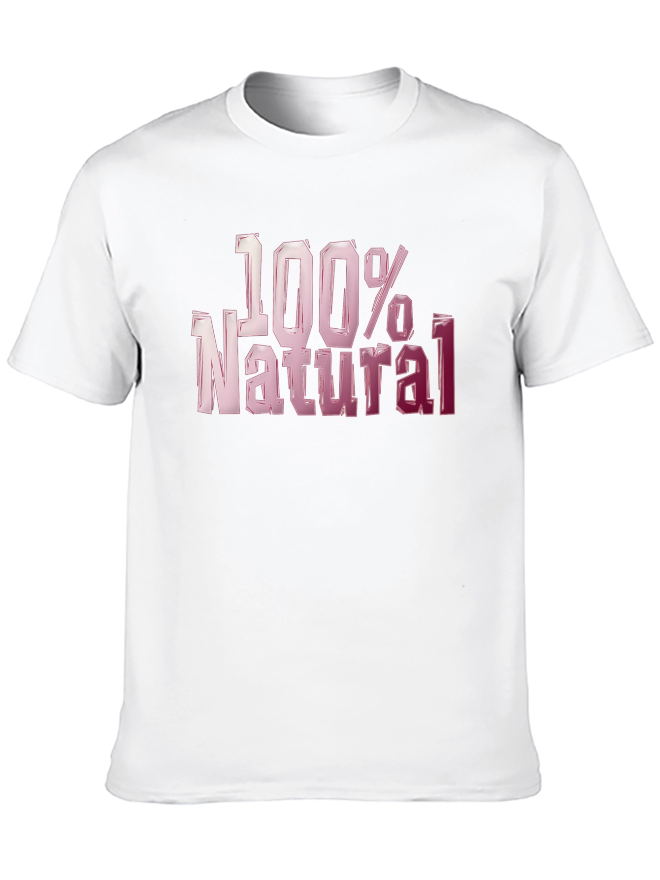 100% Natural Graphic T-Shirt - Bold Style
