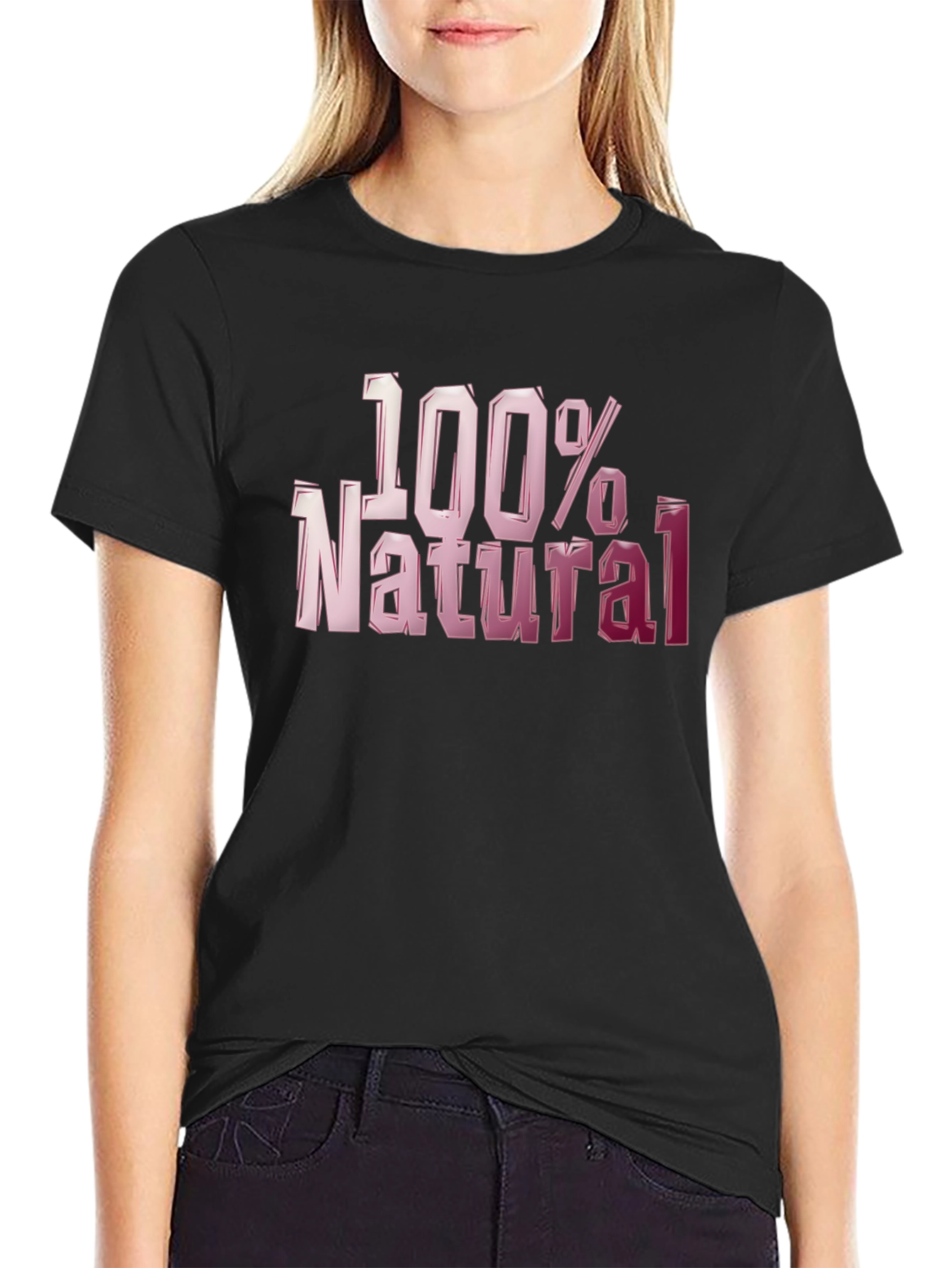 100% Natural Graphic T-Shirt - Bold Style