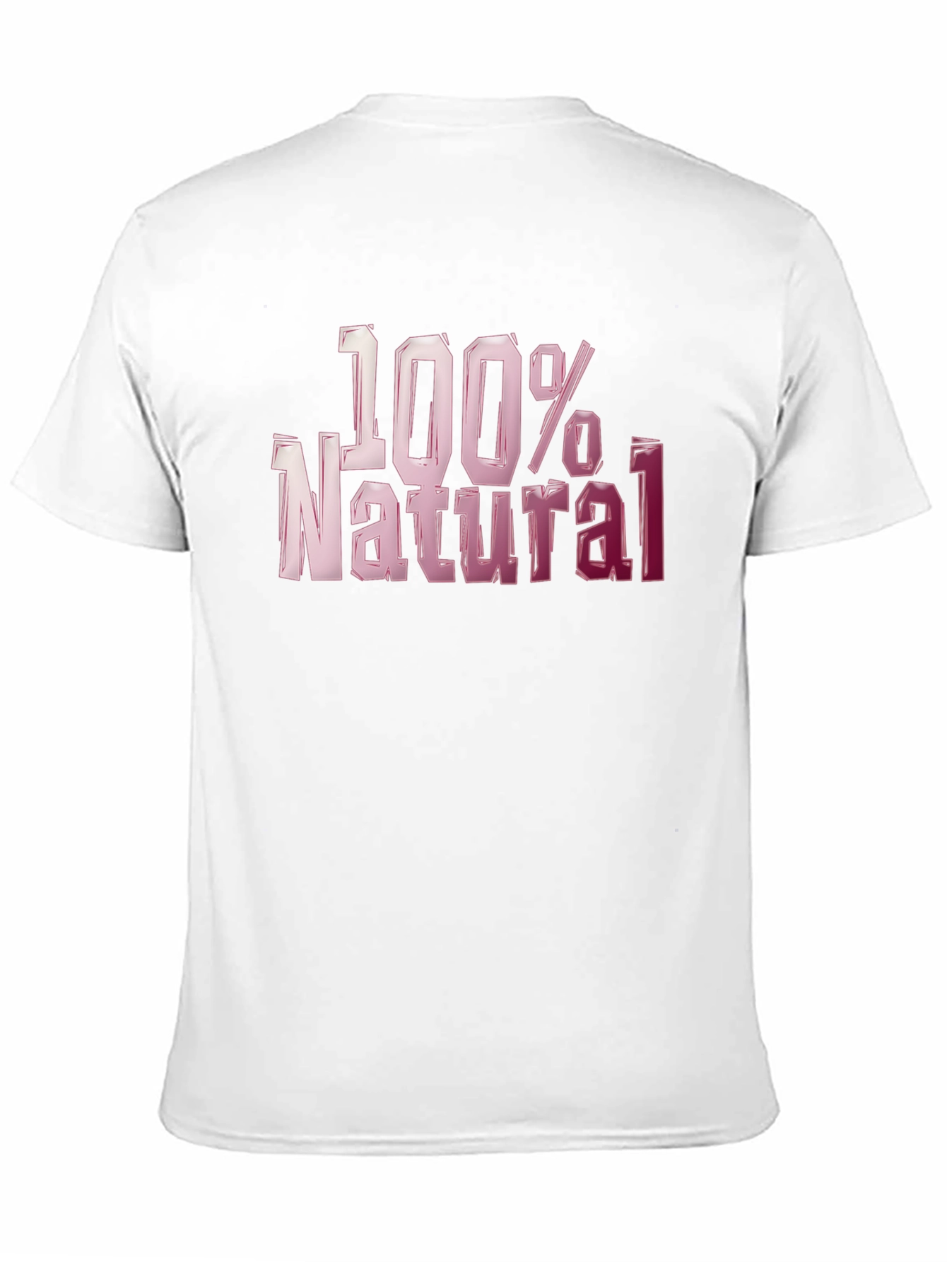 100% Natural Graphic T-Shirt - Bold Style