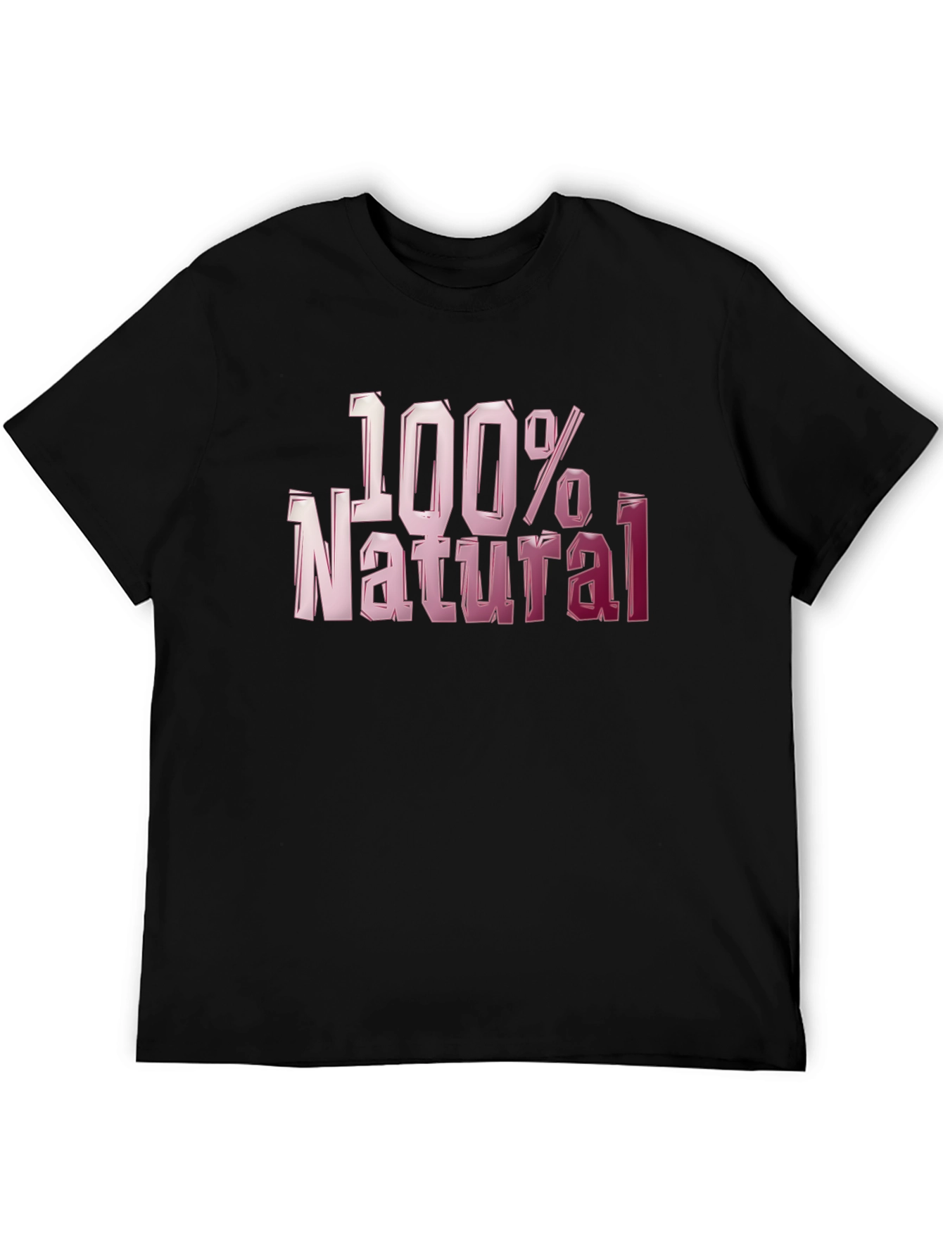 100% Natural Graphic T-Shirt - Bold Style