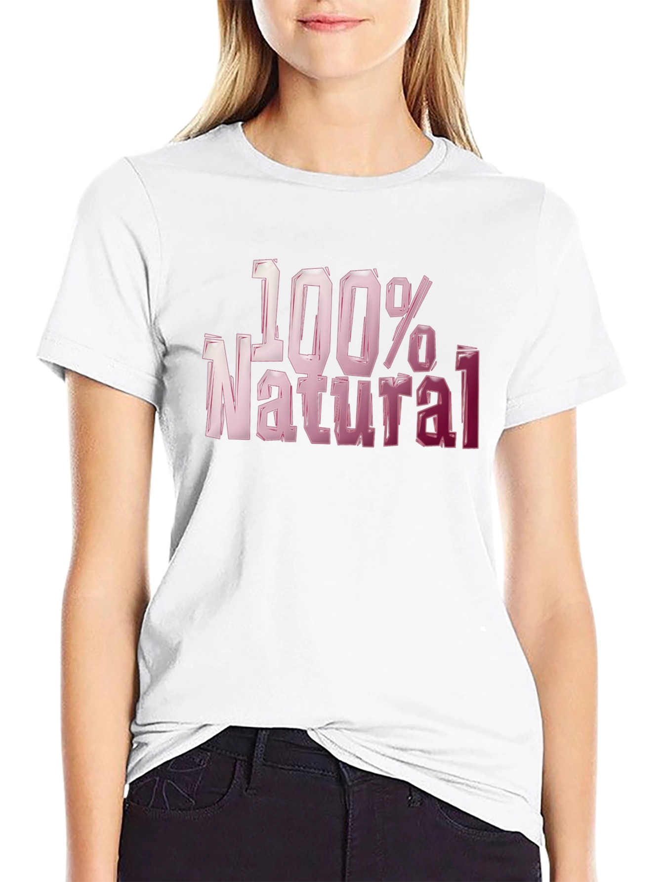 100% Natural Graphic T-Shirt - Bold Style
