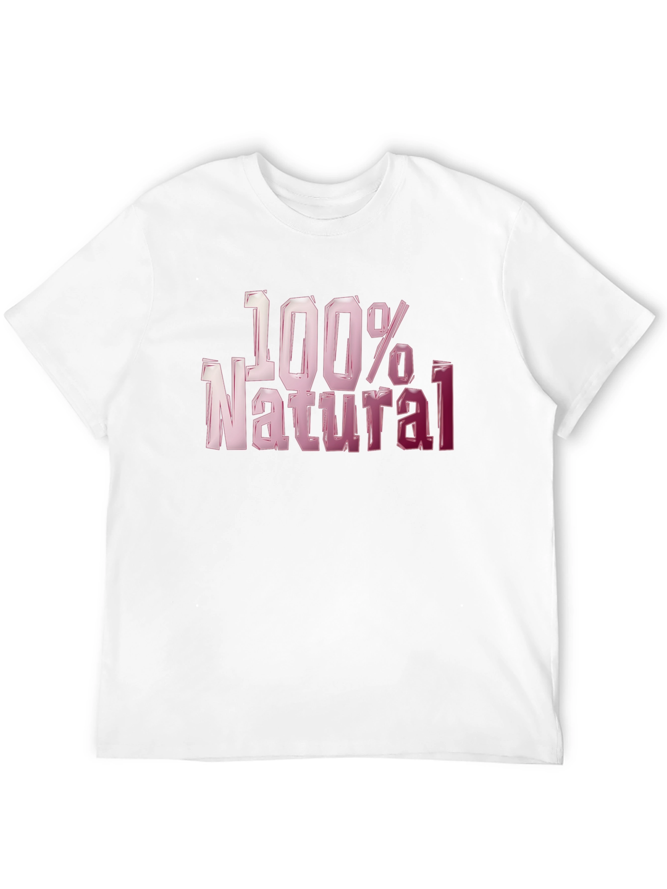 100% Natural Graphic T-Shirt - Bold Style