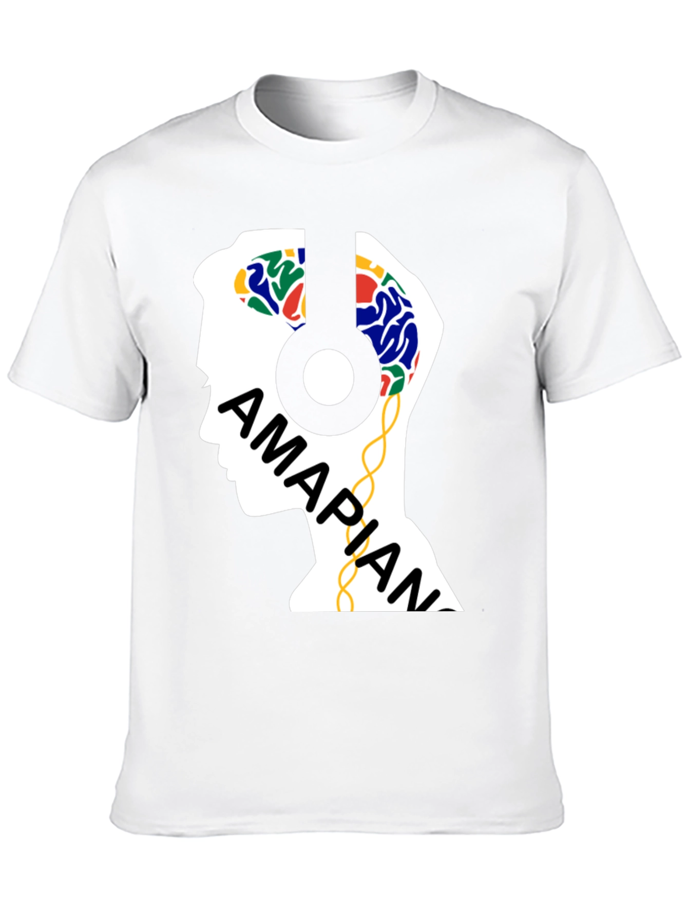 Amapiano Headphone Brain T-Shirt - Music Lover Tee