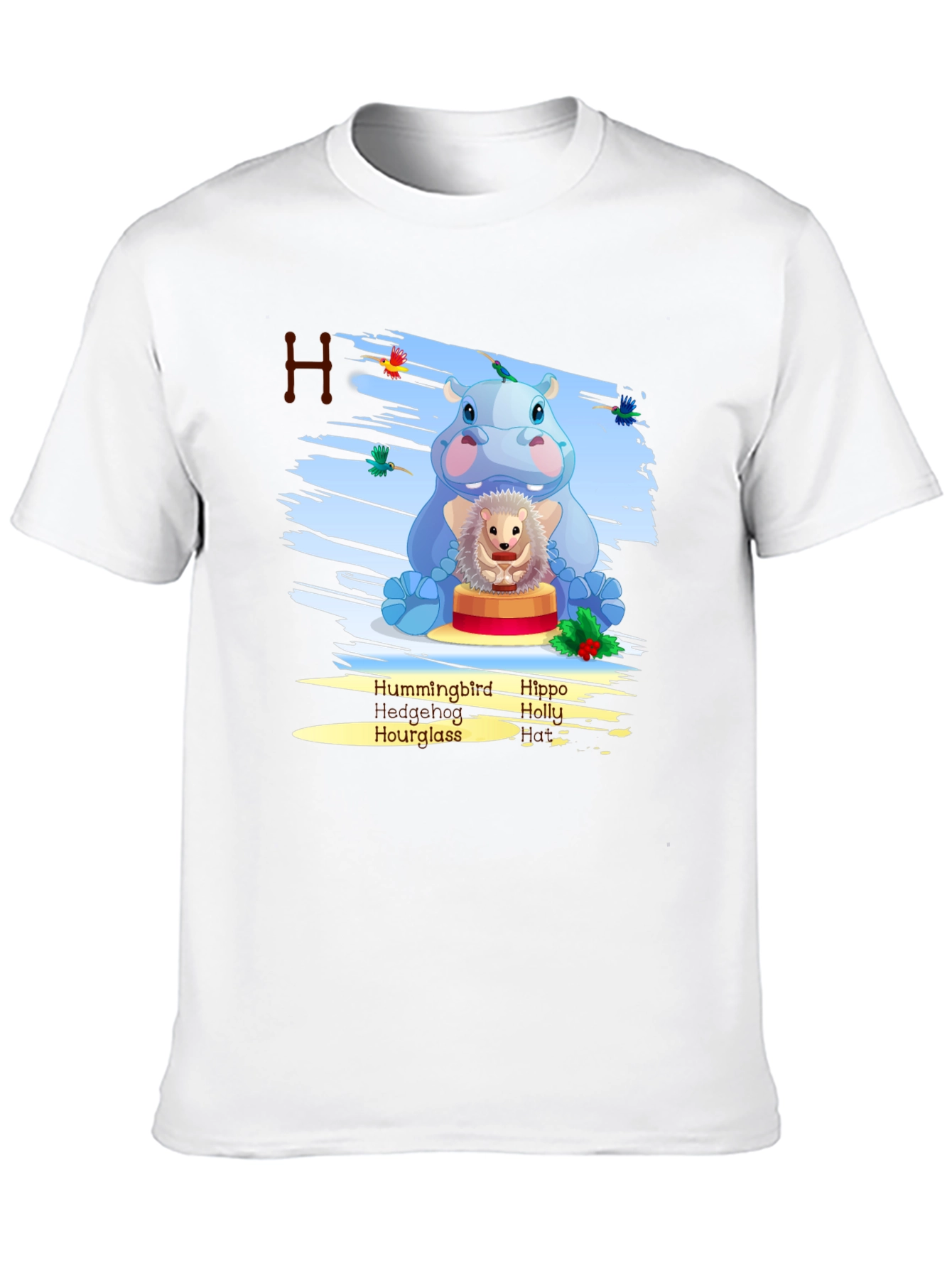 Hippo Hedgehog H T-Shirt