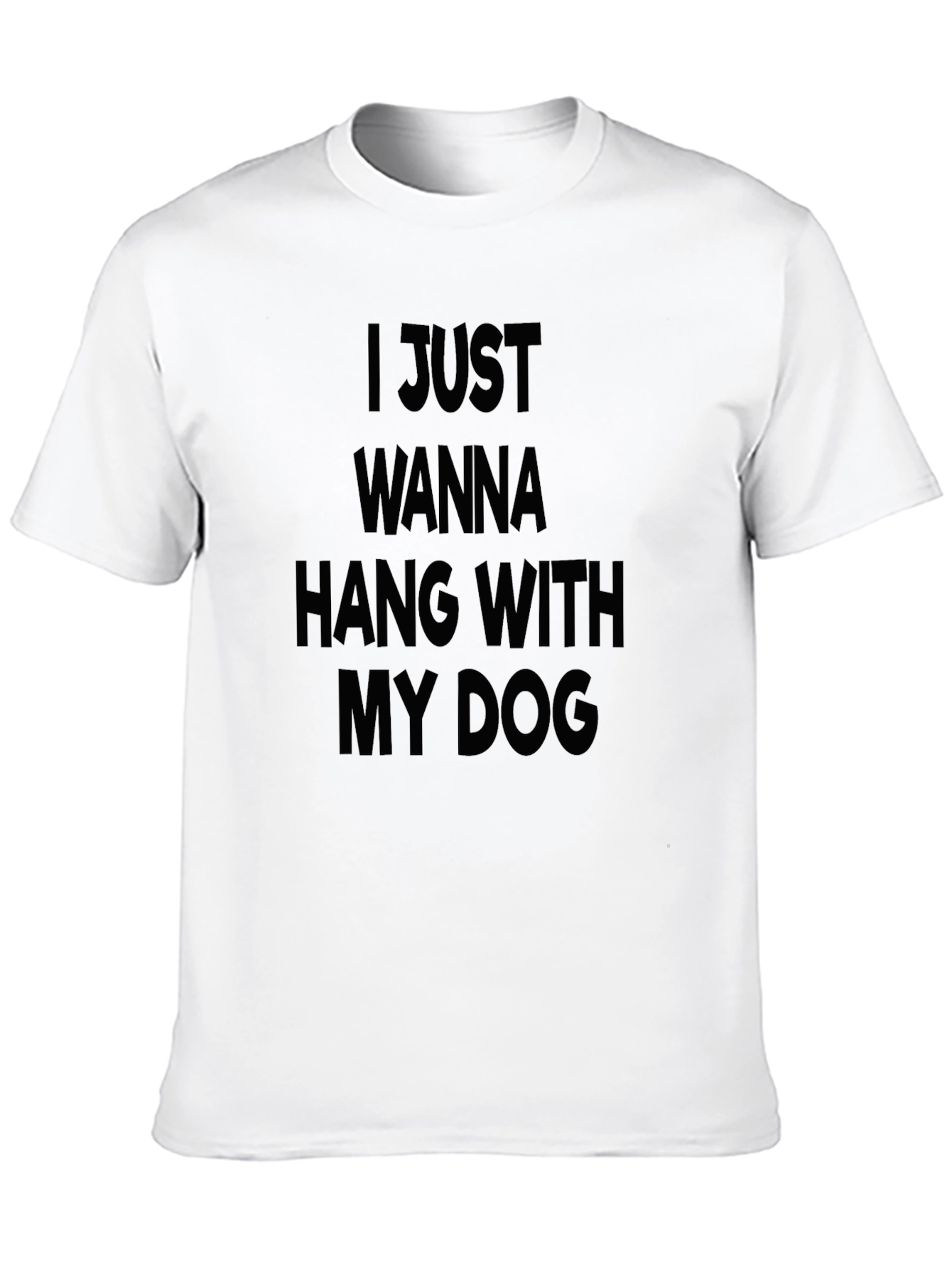 Hang With My Dog Black Graphic Tee