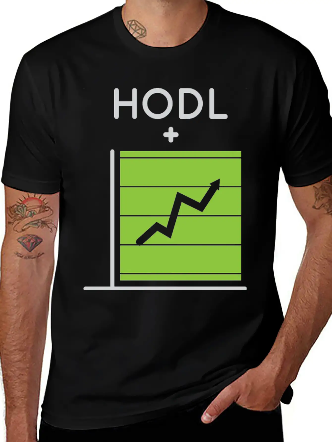 HODL + Rising Chart = Profit Relaxed Everyday Tee – Lightweight And Durable Cotton