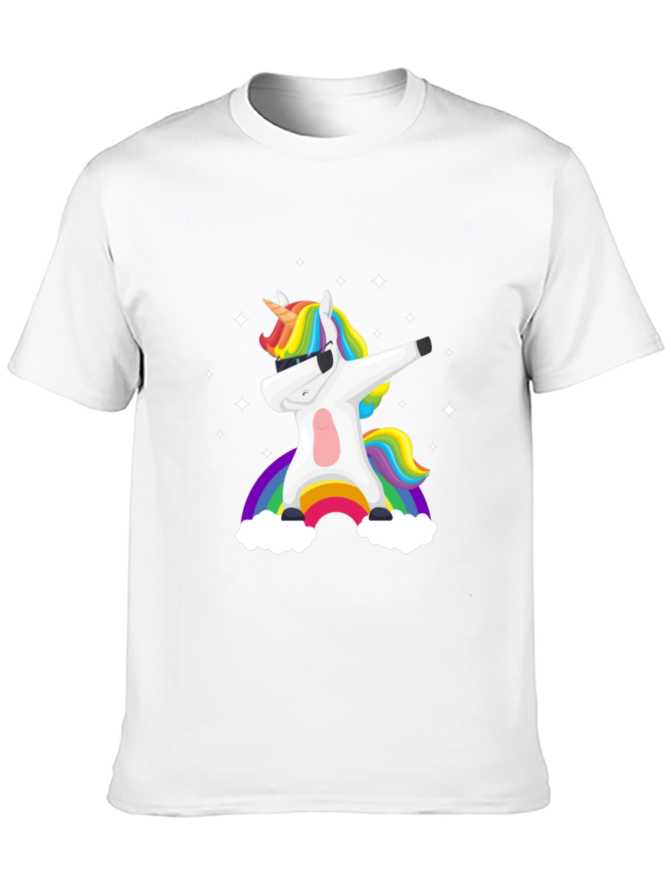 Unicorn Rainbow Dab Graphic Tee