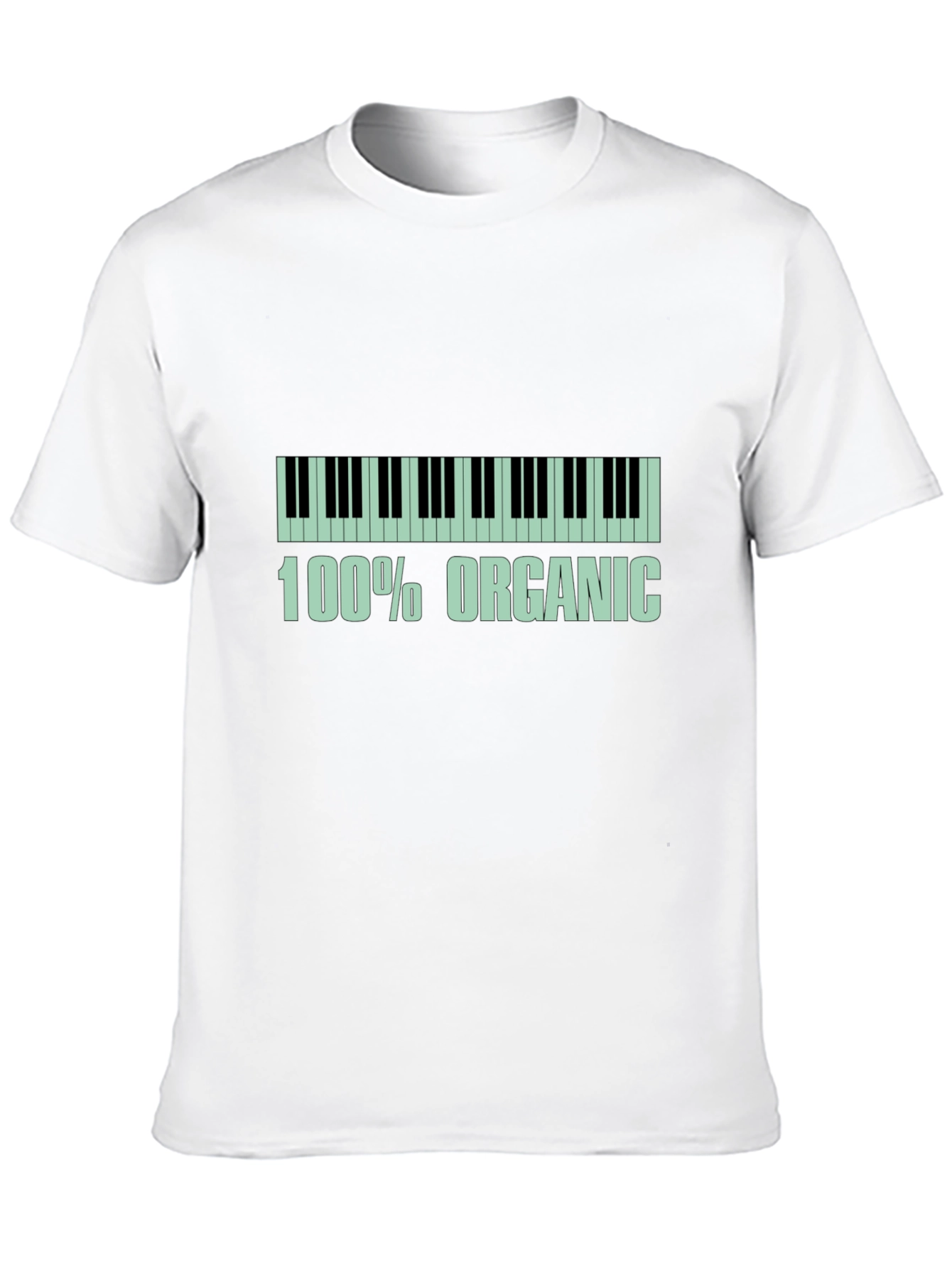 Organic Piano Keys Graphic Tee - Black