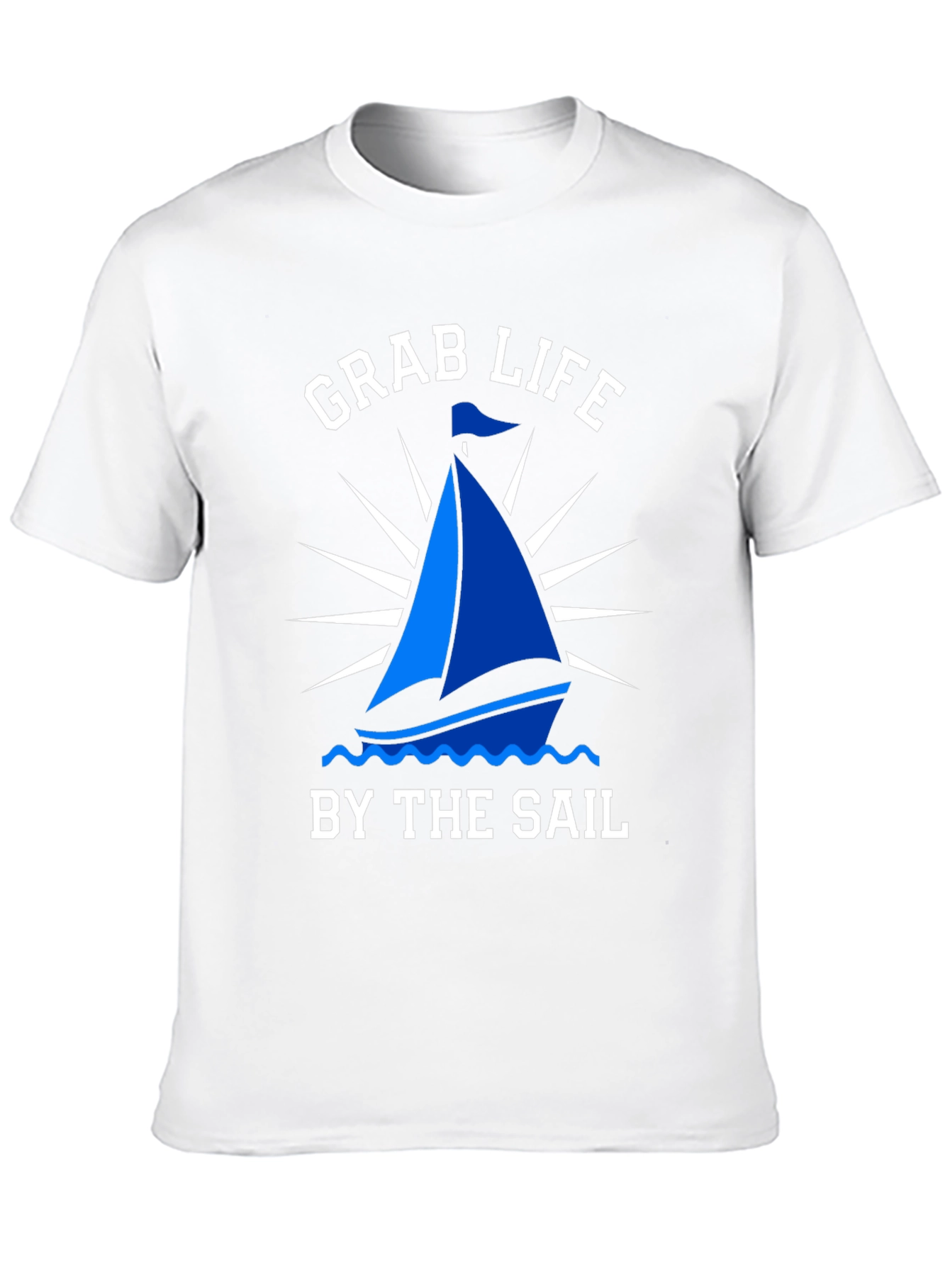 Grab Life By The Sail T-Shirt Nautical Boating Tee