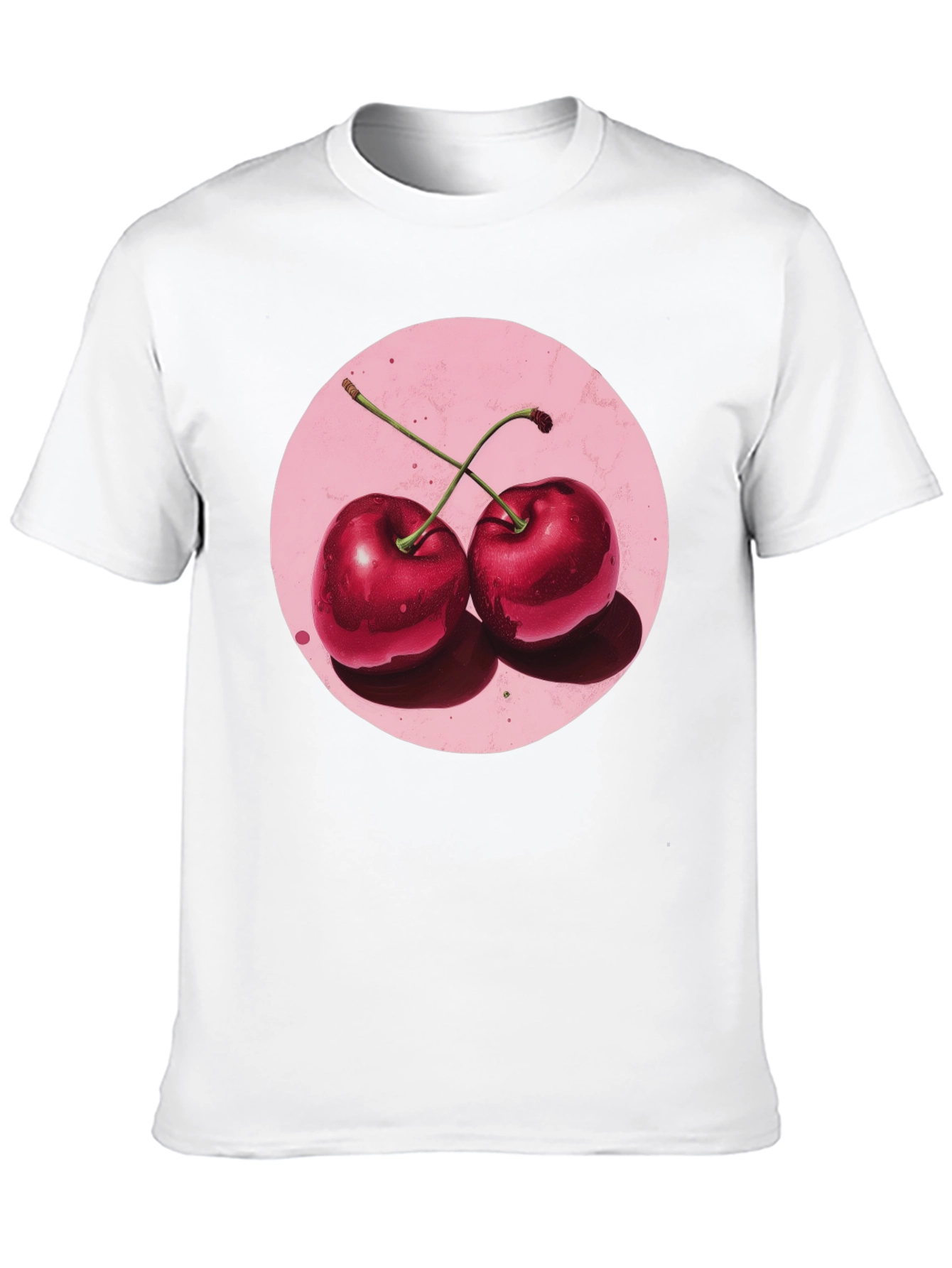 Cherry Graphic Black T-Shirt