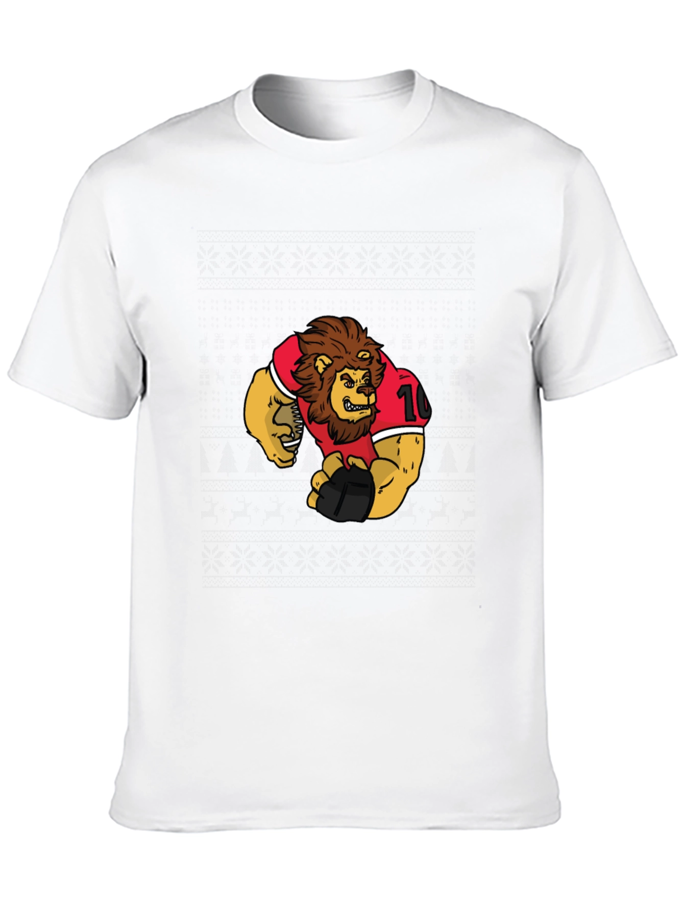 Lion Football Graphic T-Shirt