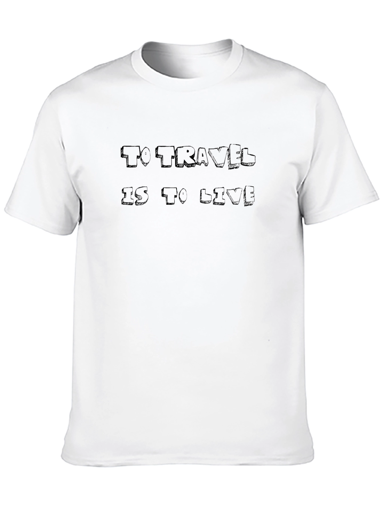 Travel Quote Black Graphic Tee Shirt